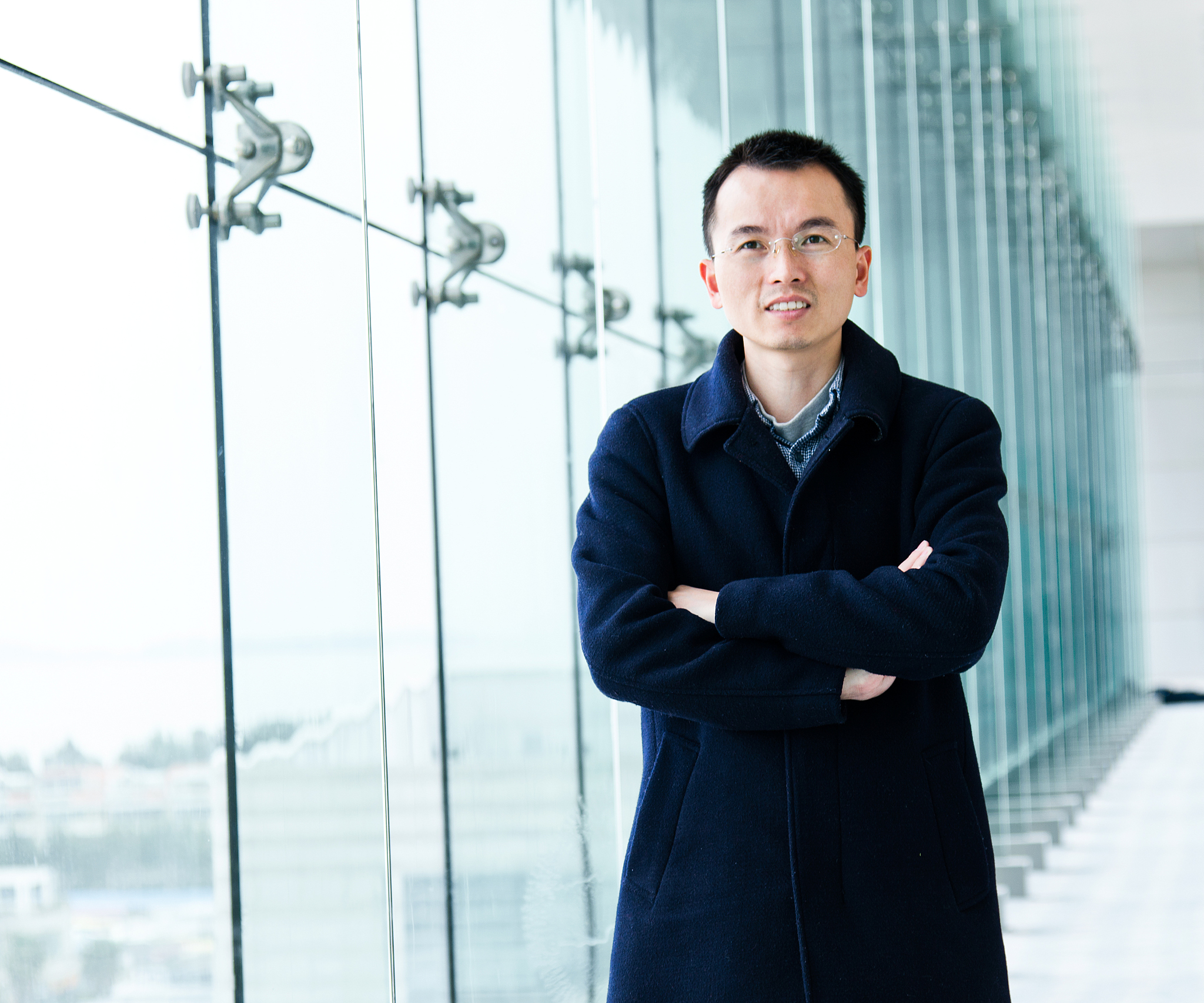 happy chinese business man