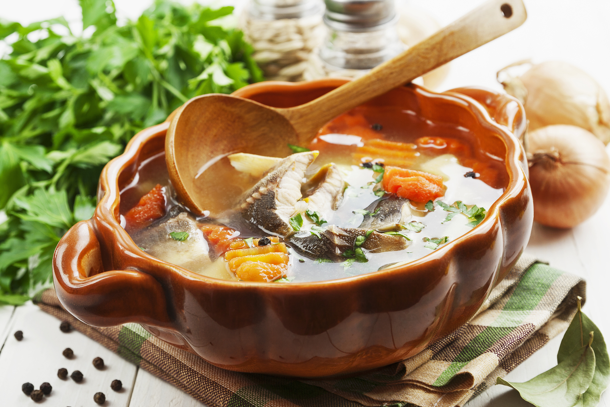 fish sterlet soup
