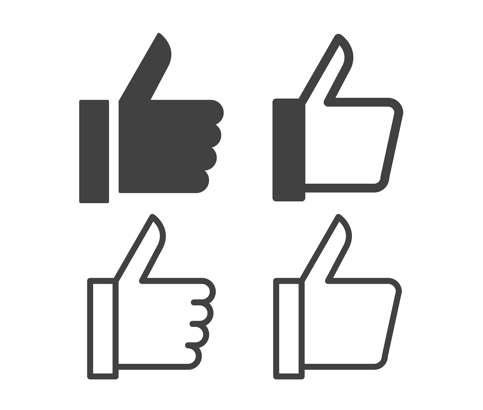 like - illustration icons