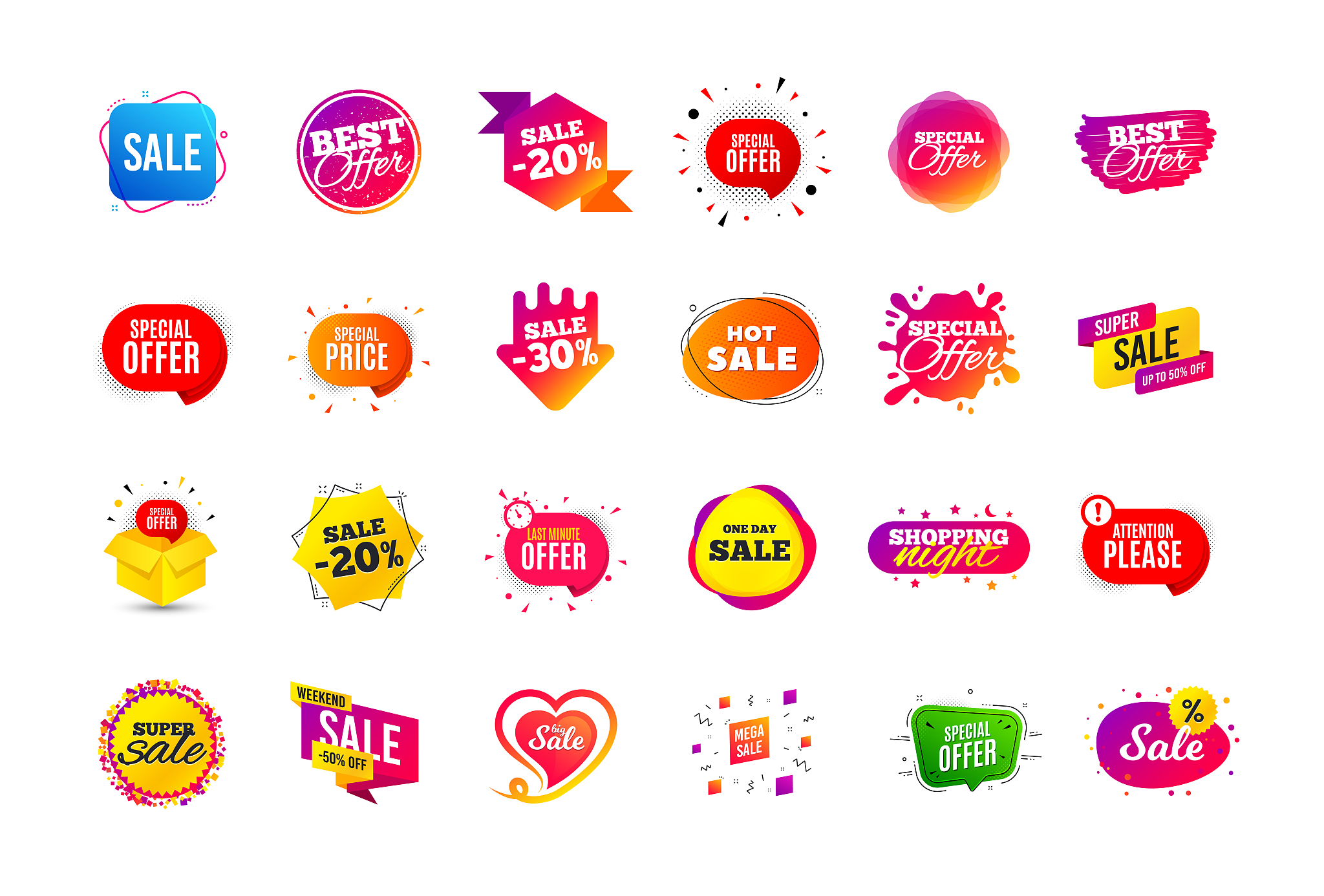 sale banner badge. special offer discount tags. coupon shape tem