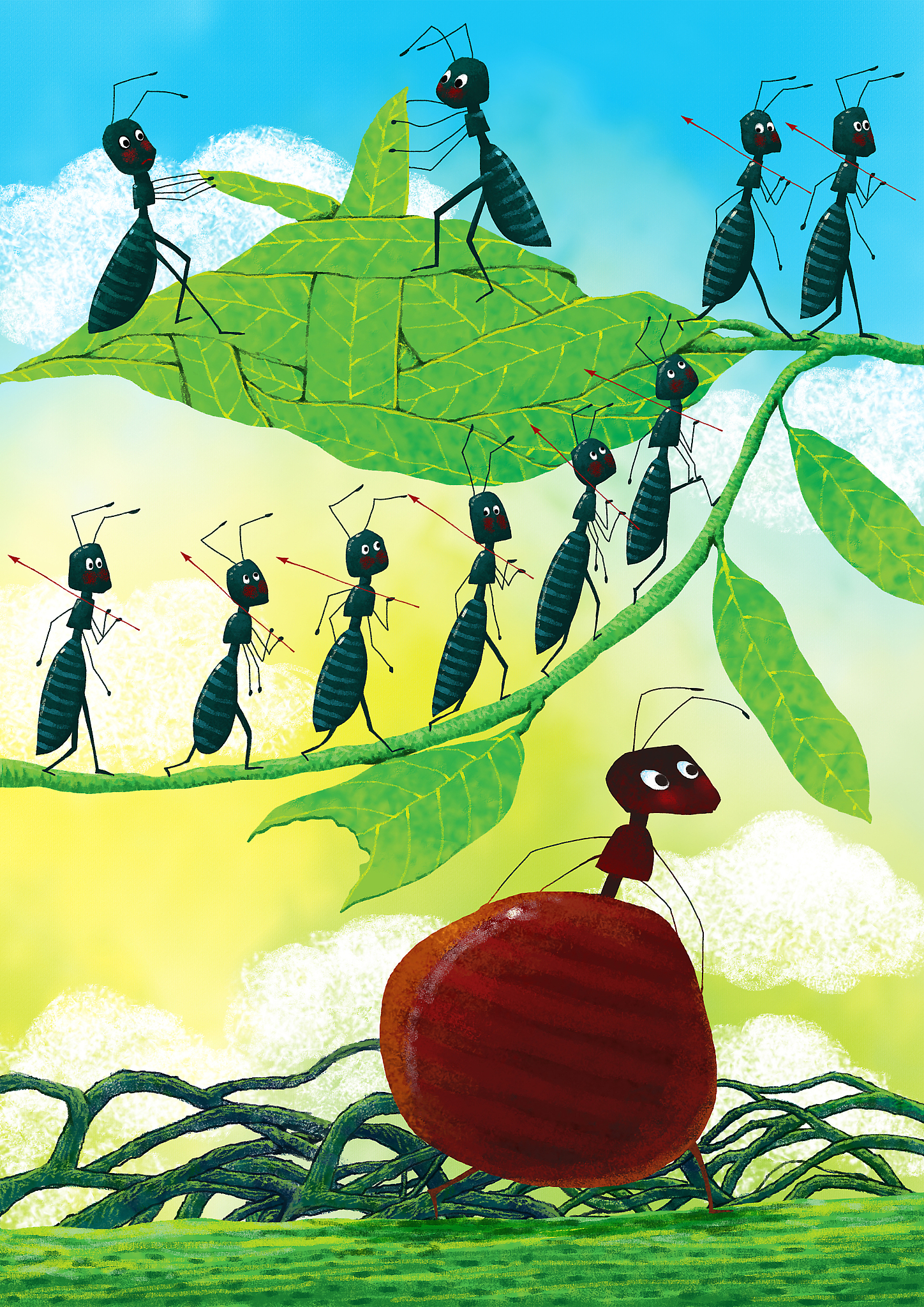 蚂蚁冒险故事：勇敢、团结、勇往直前