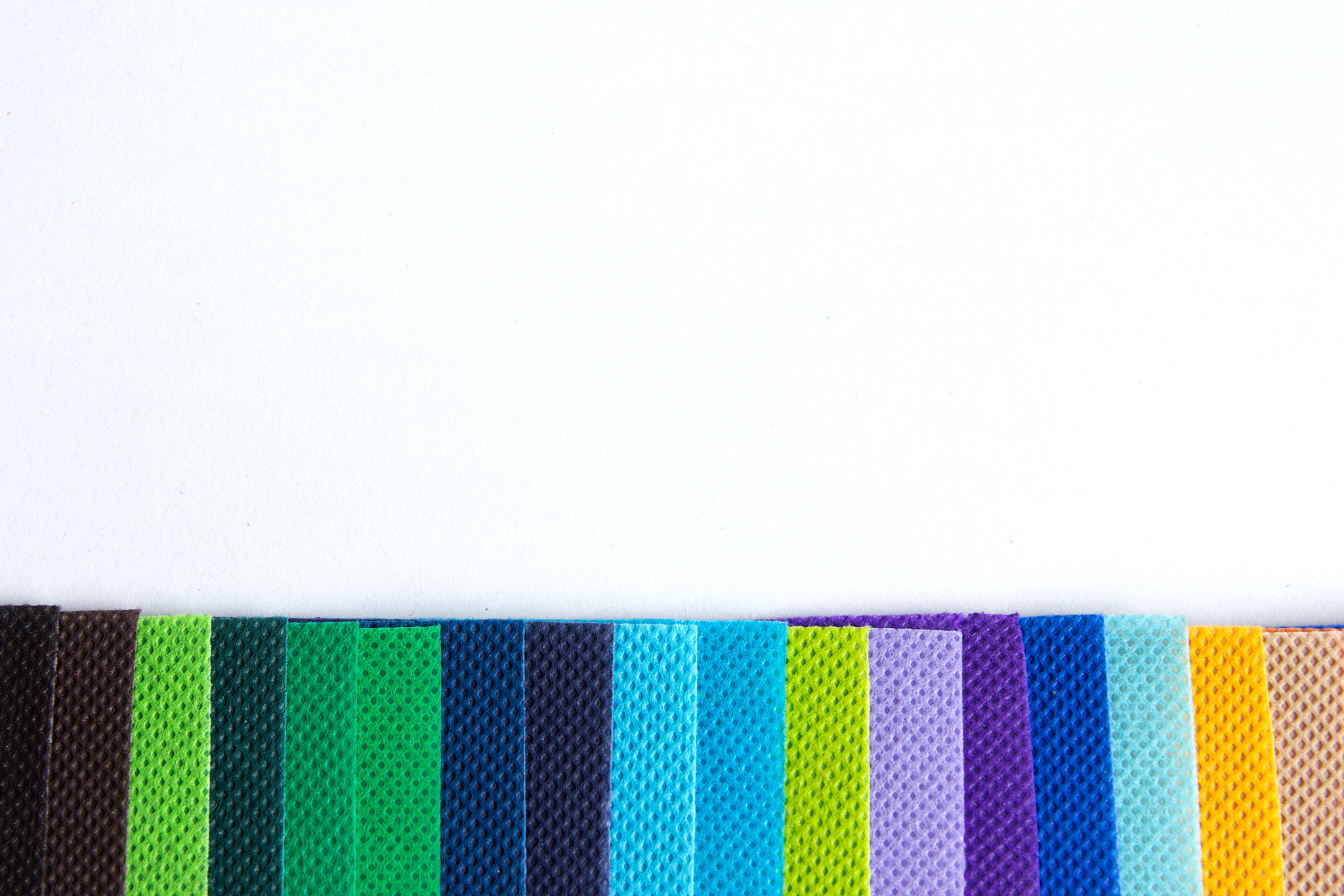 colorful clothes on white background