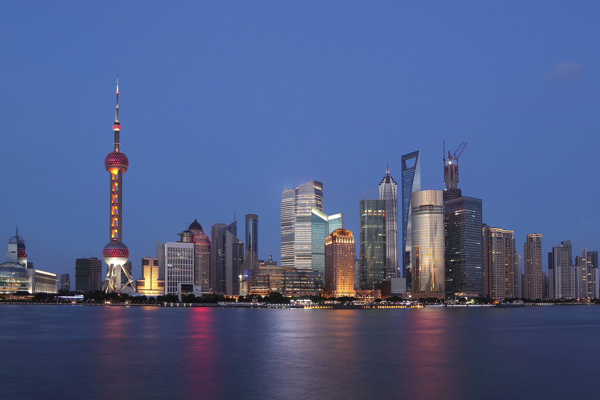 shanghai the bund night scene