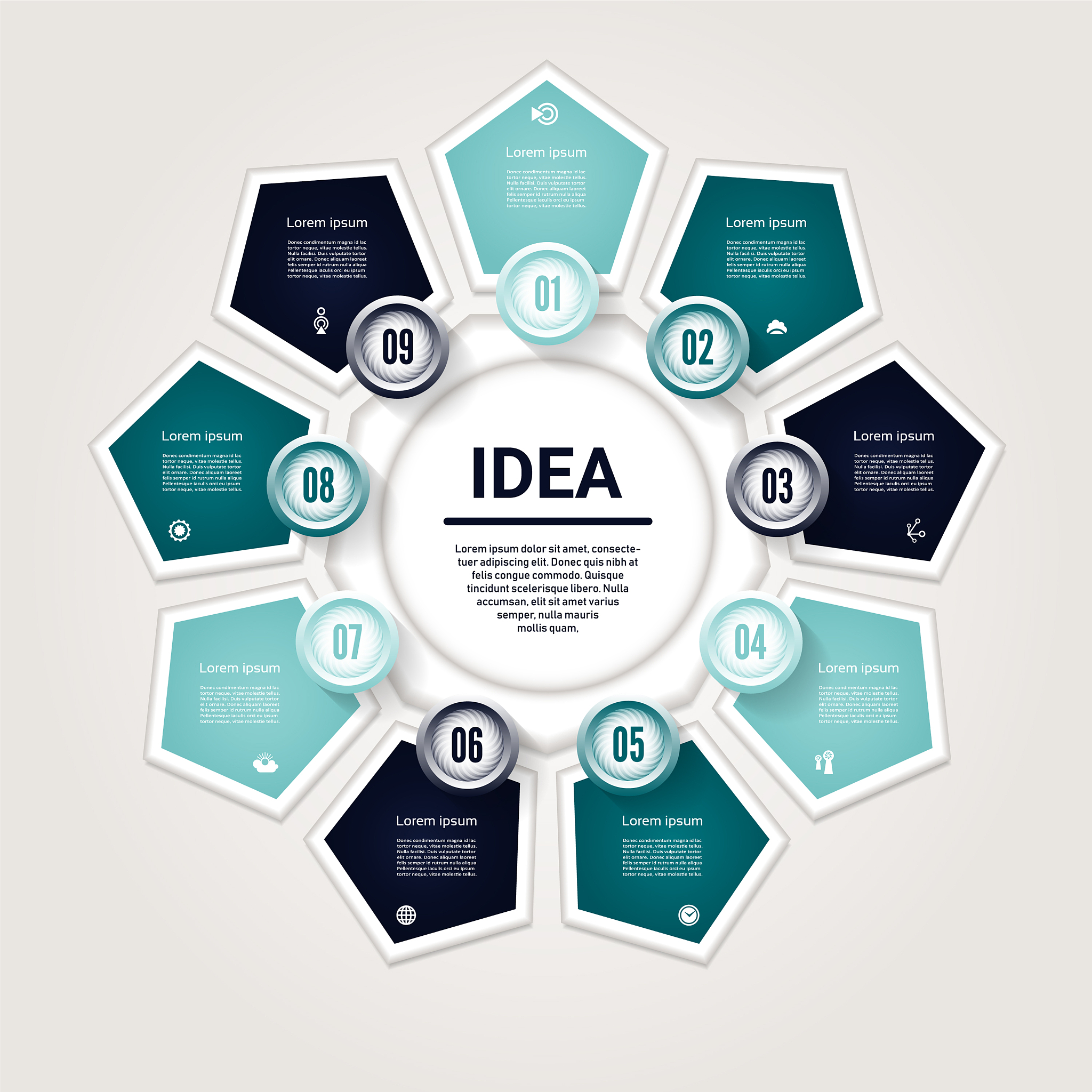 infographic template for diagram graph