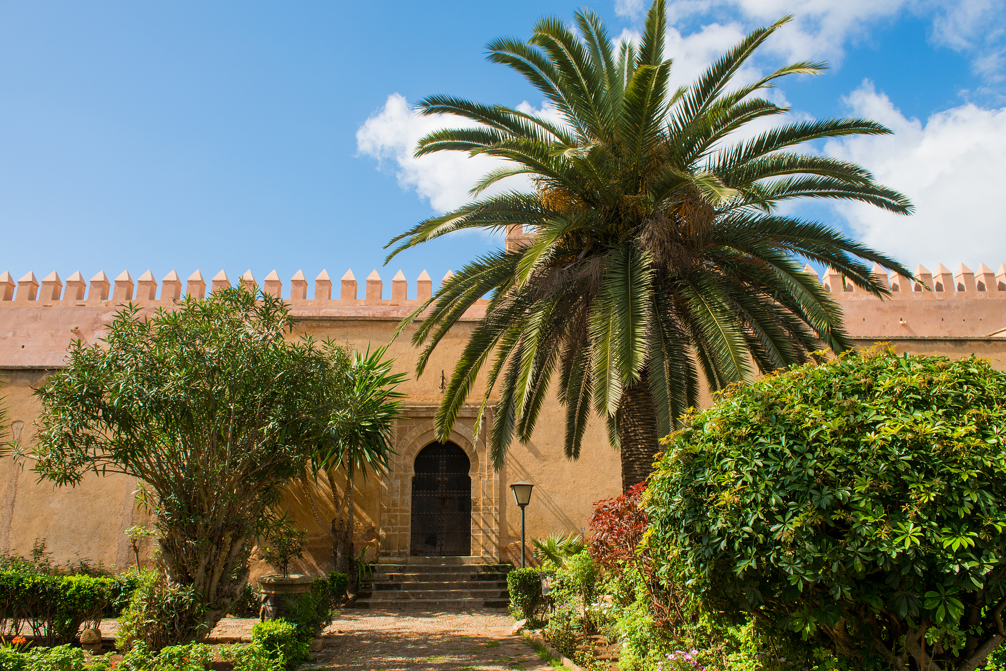 andalusian gardens in udayas kasbah rabat morocco north africa