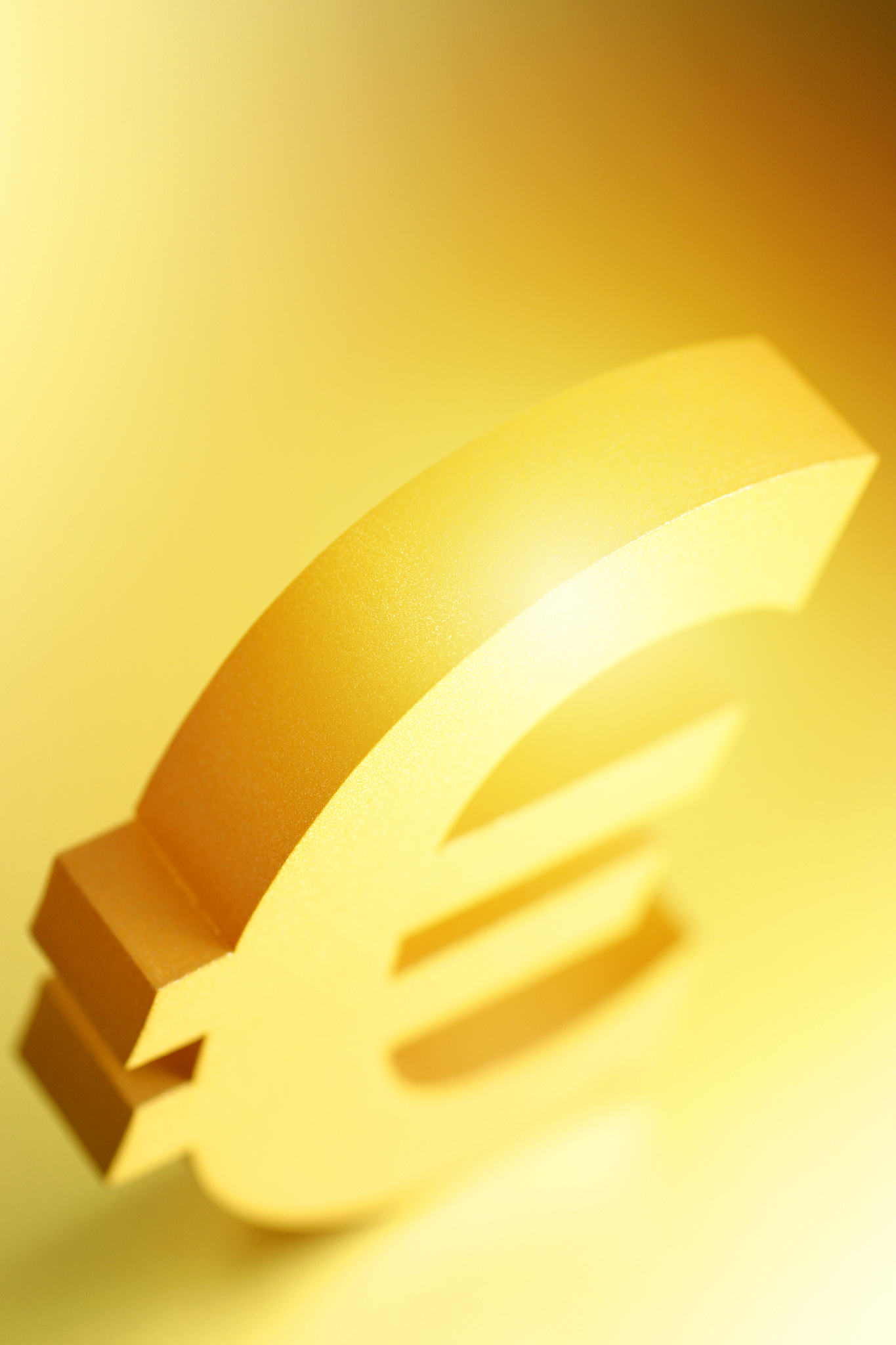 golden euro currency symbol