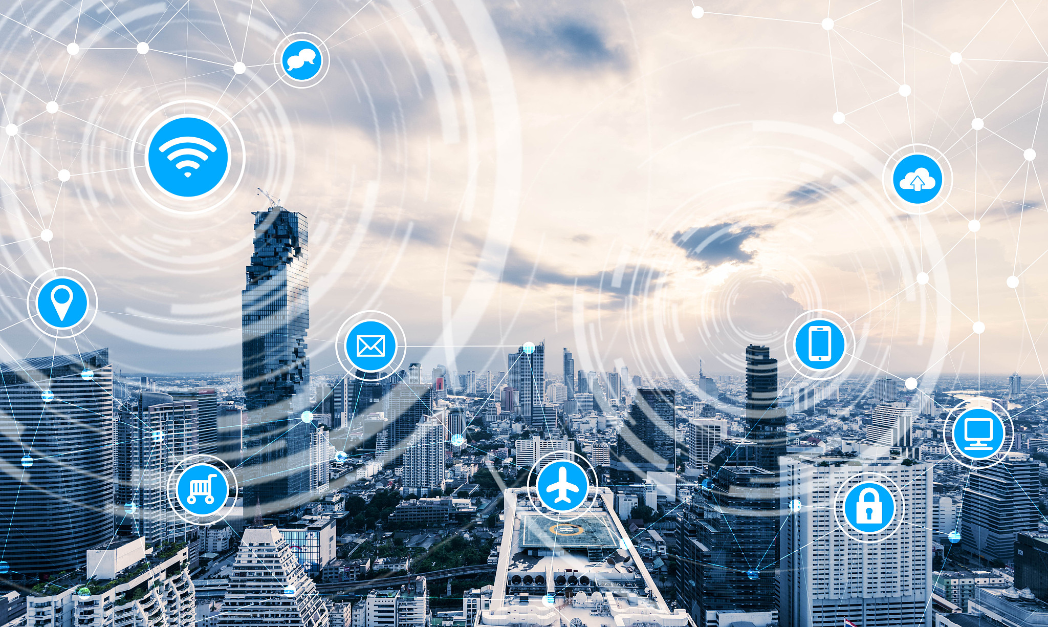 smart city and wireless communication network, iot(internet of t