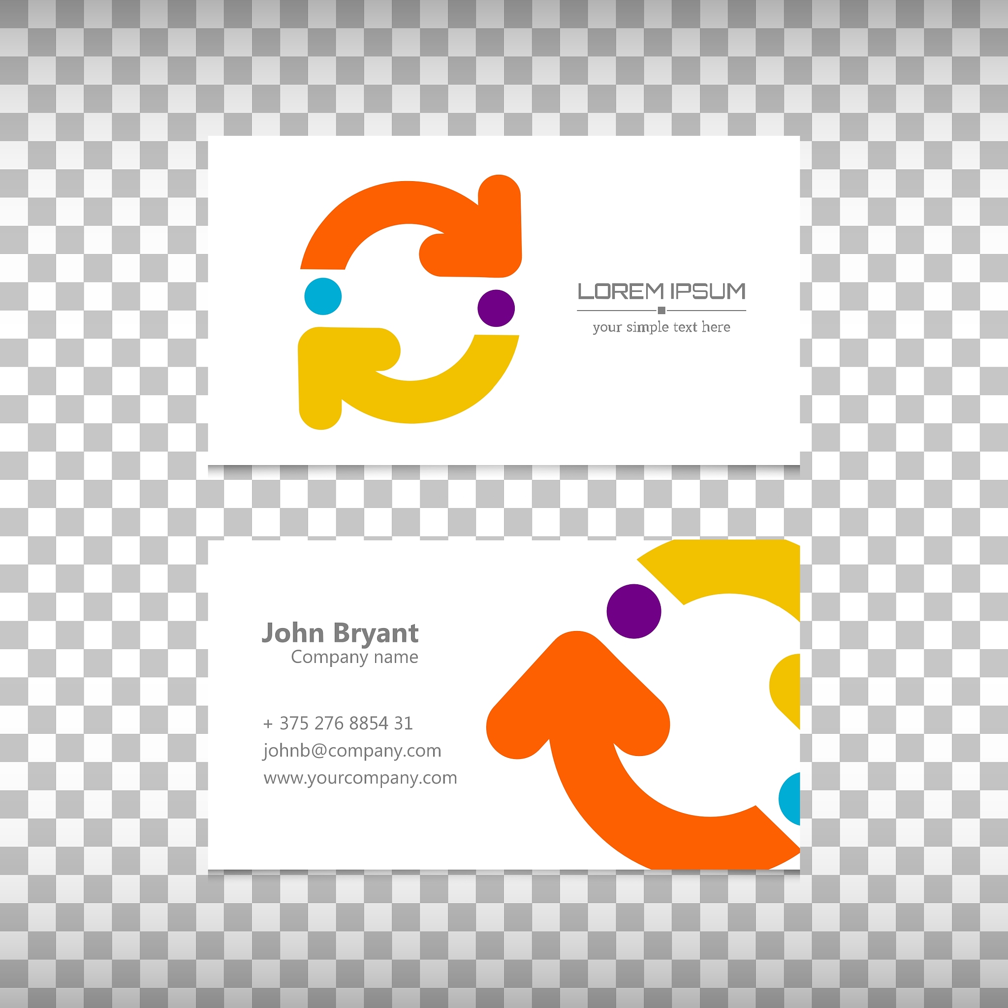 logo with business card