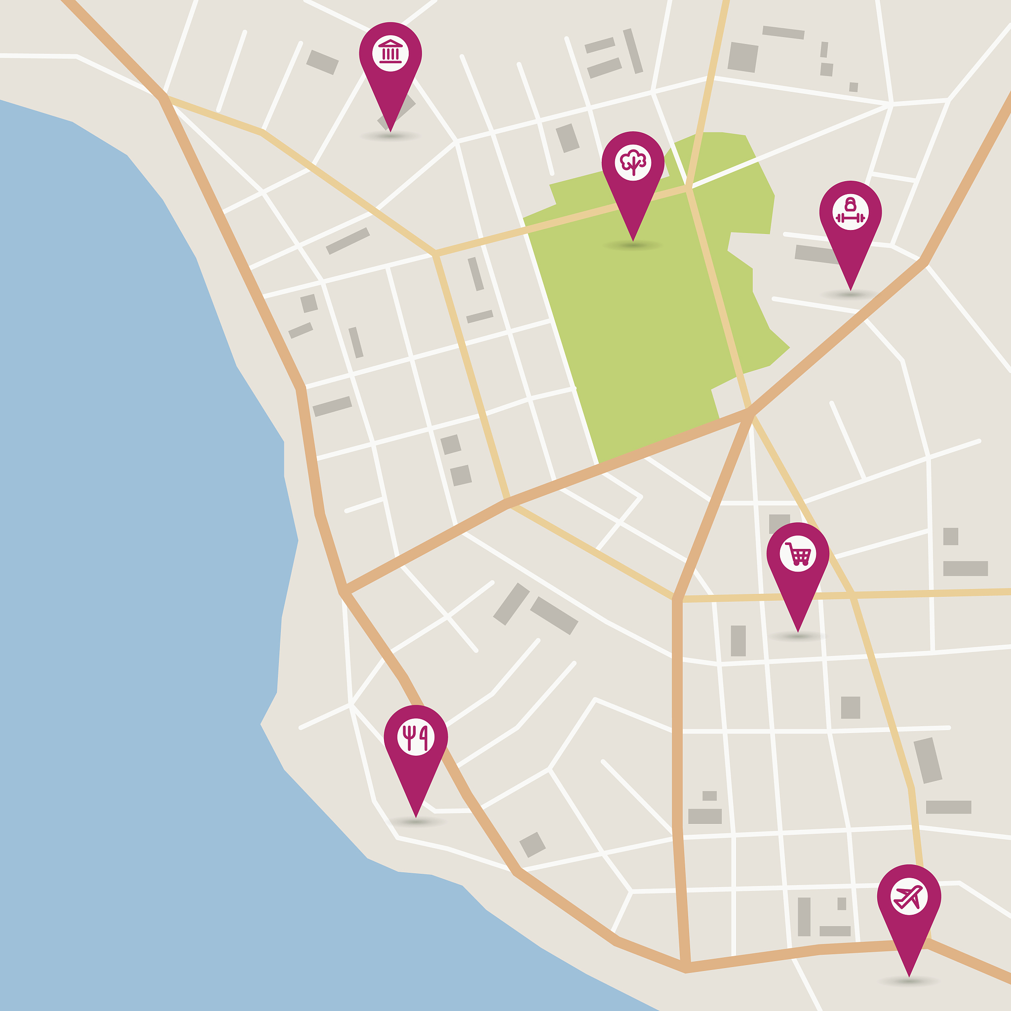 vector city map