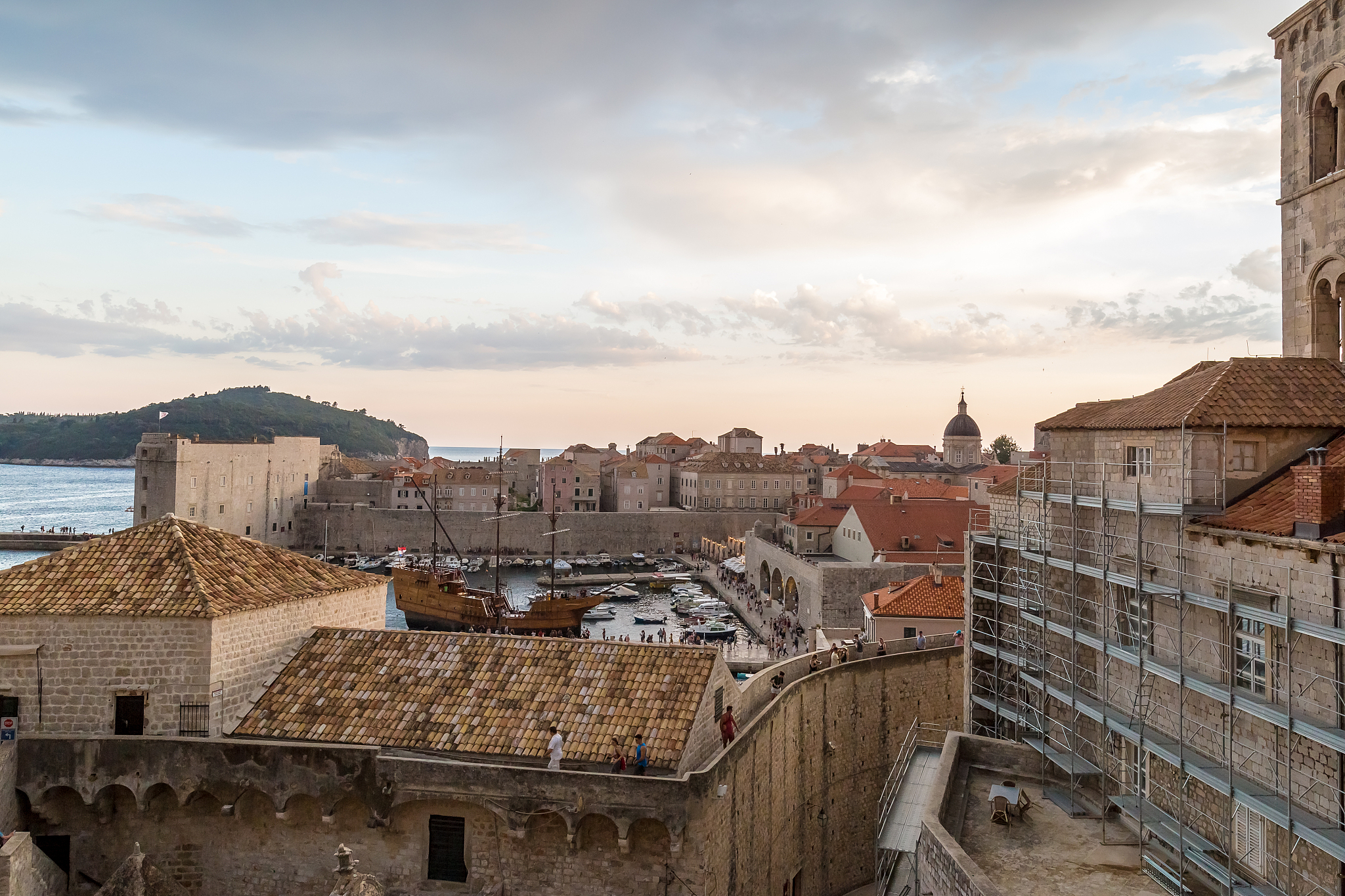 view of dubrovnik in summer, croatia