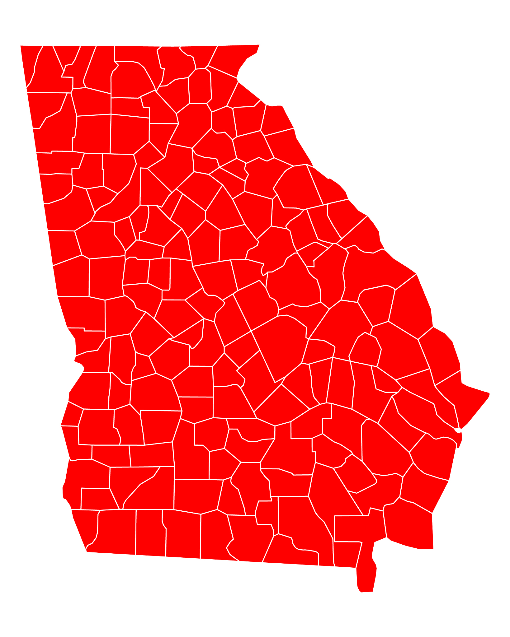 map of georgia