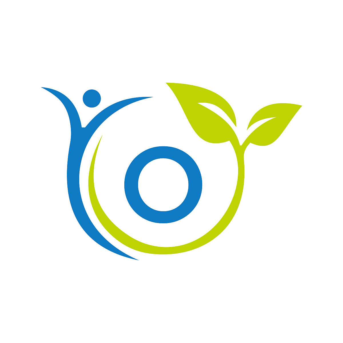 字母o保健标志设计.医疗标识模板.生物,健身,人体健康标志上的字母o矢