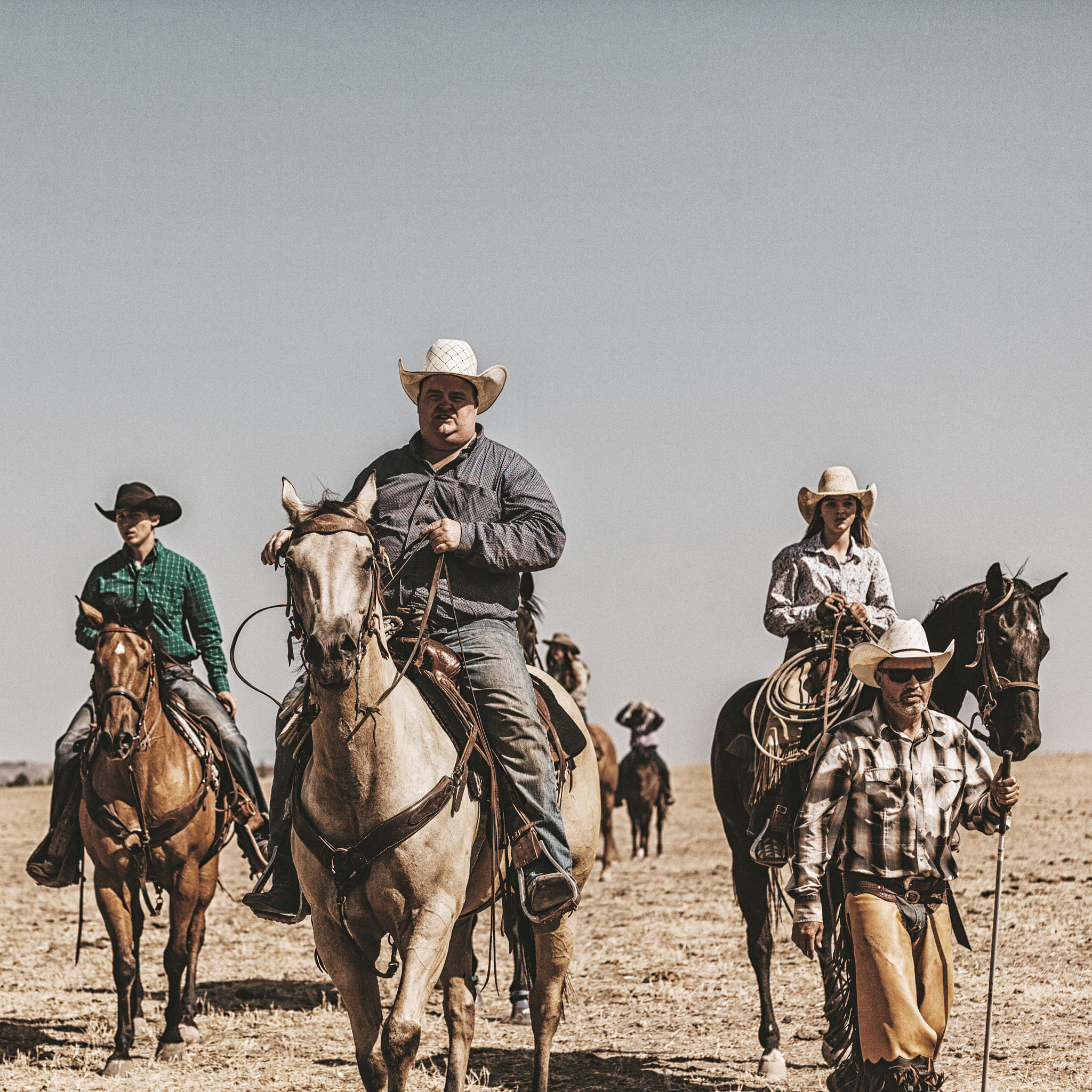 group of horseback riders