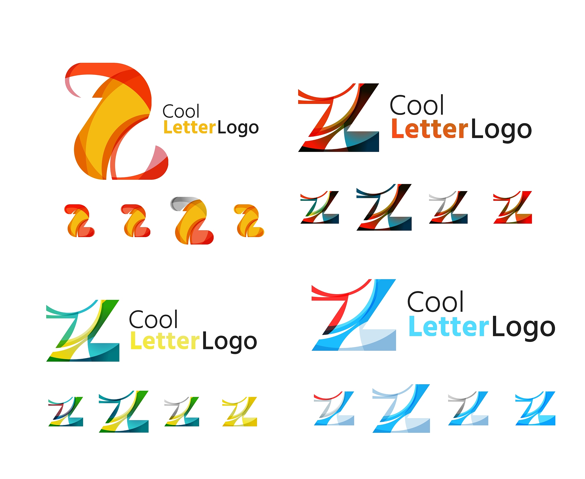 letter business emblem collection