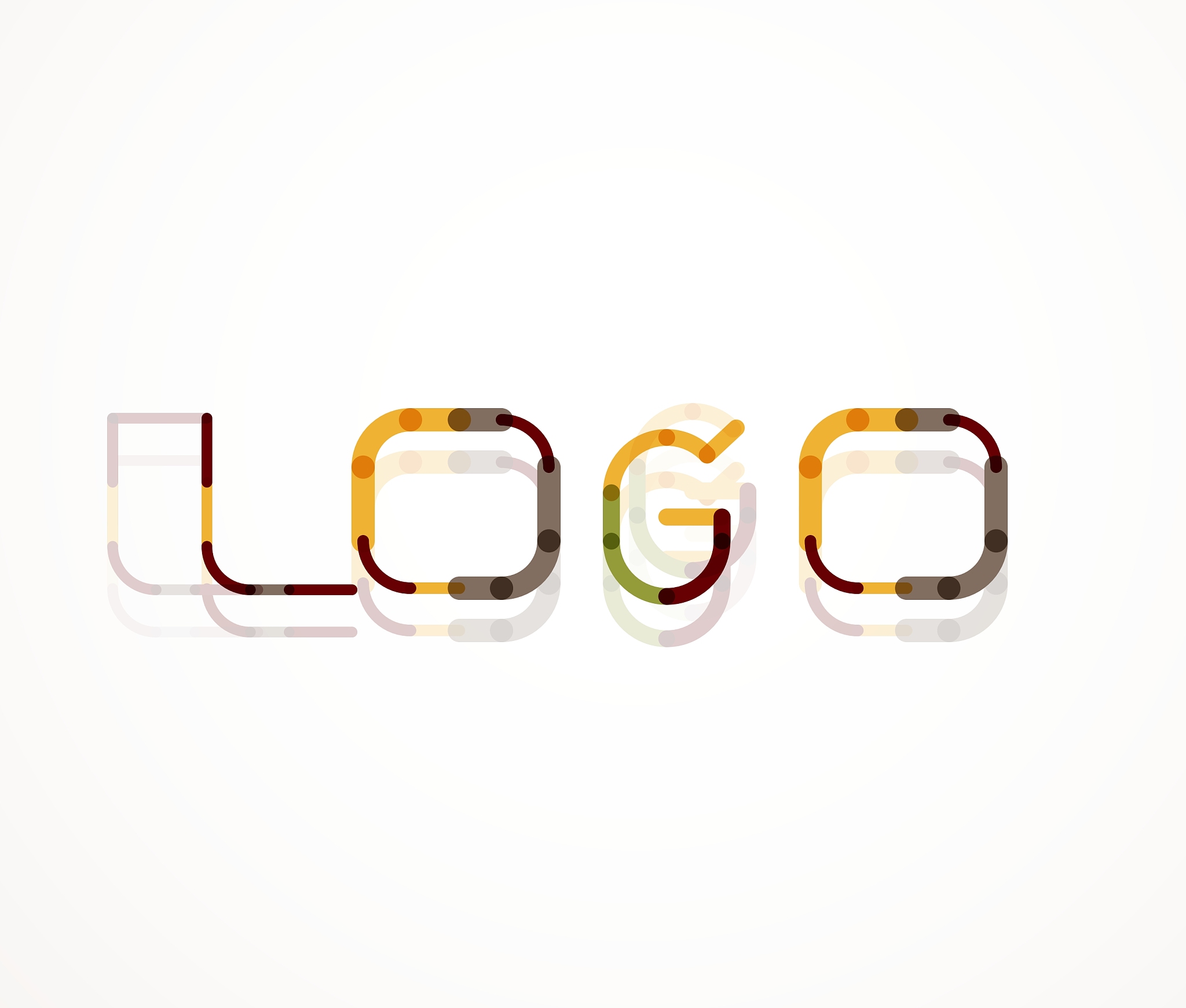 logo word font design