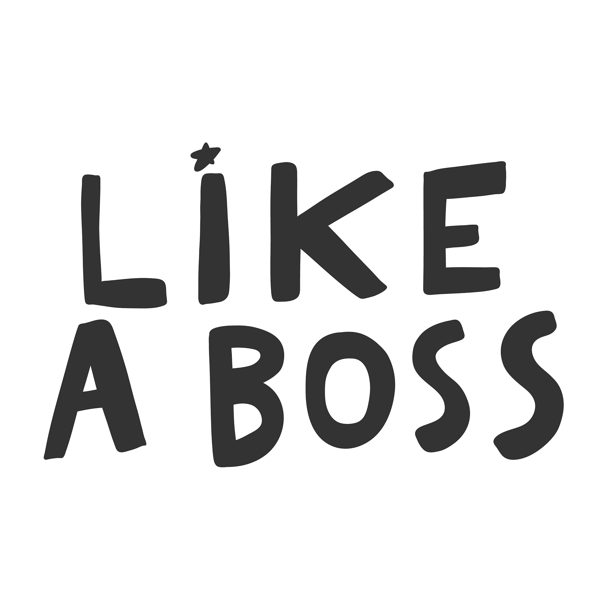 like a boss hand drawn