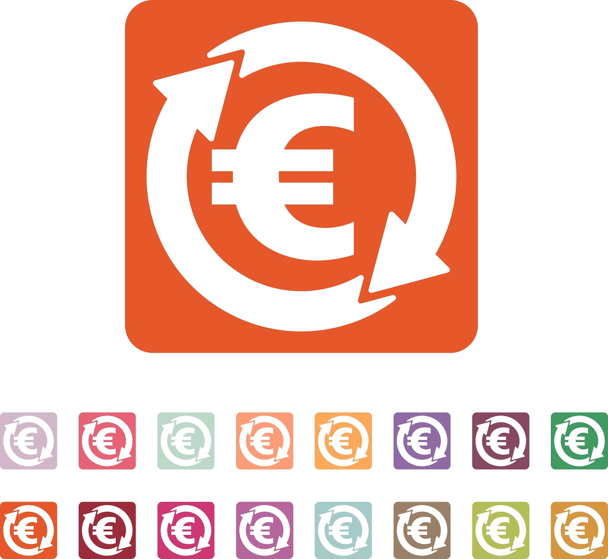 the currency exchange euro icon cash and money