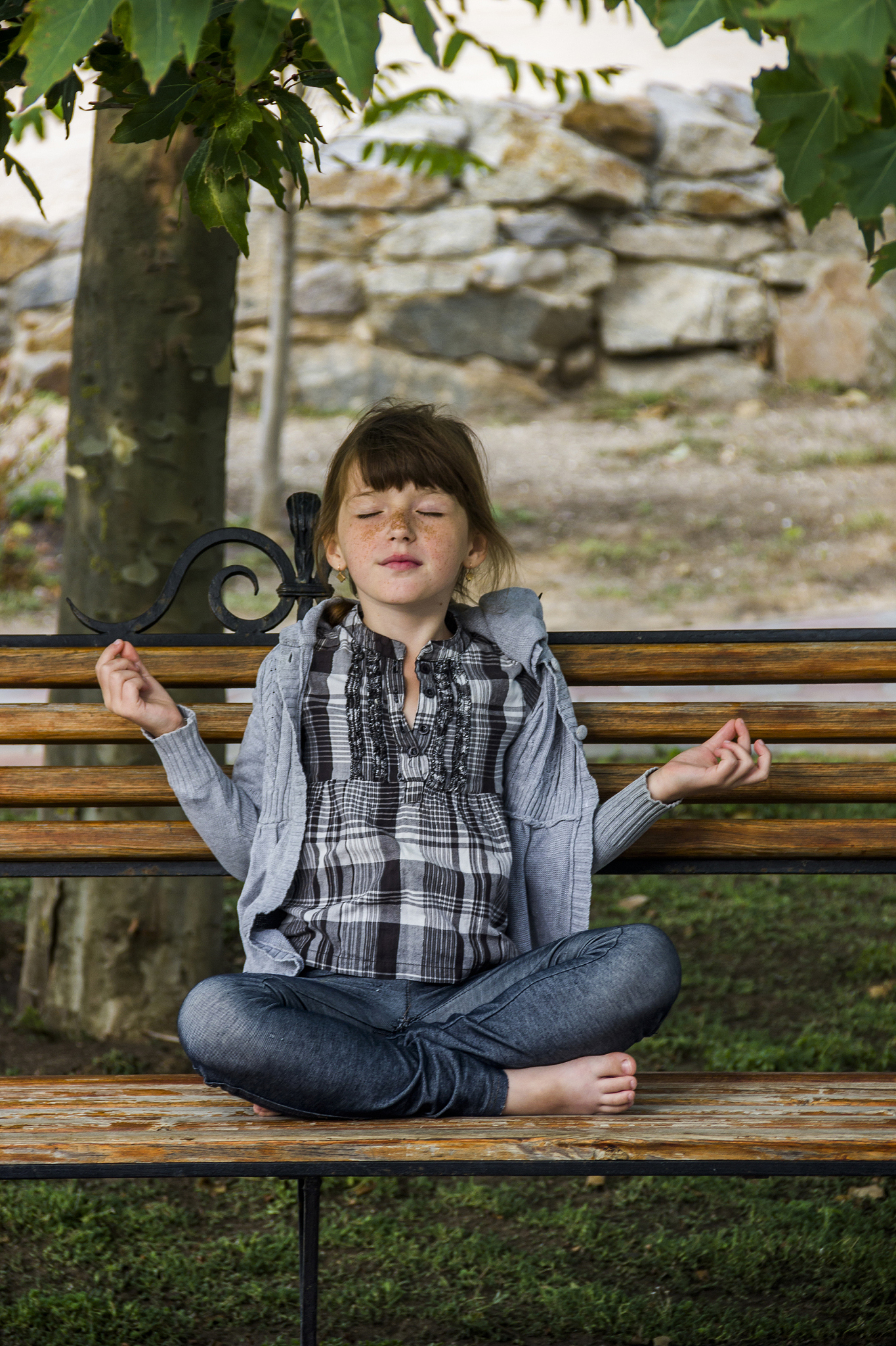 little girl meditation