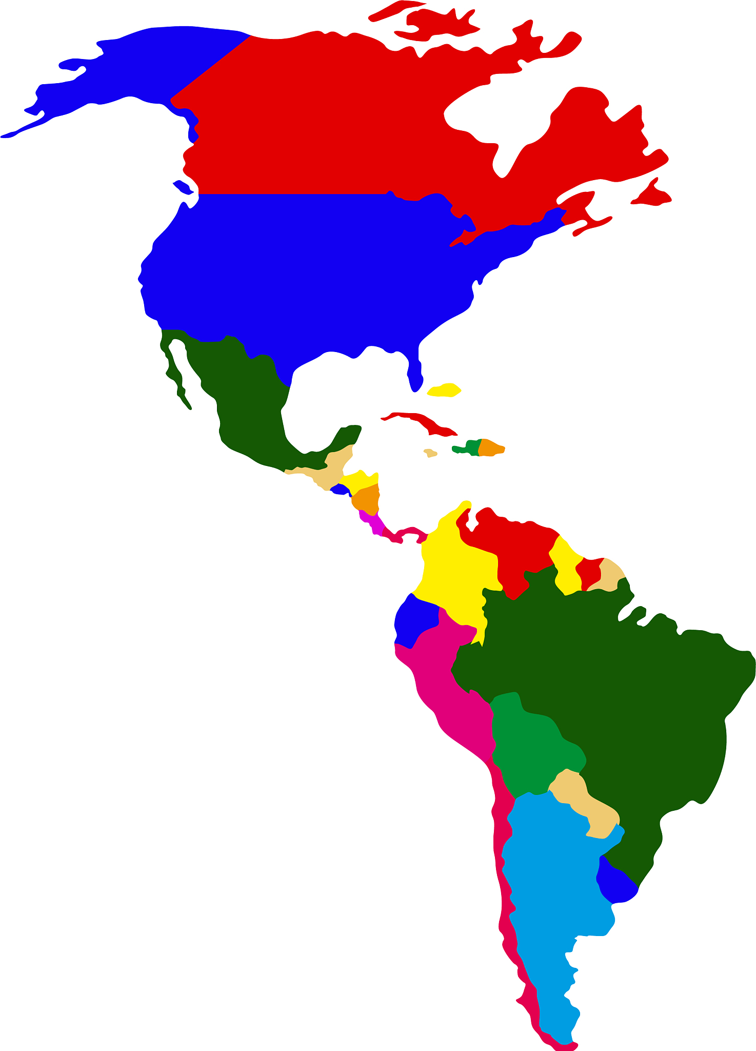 political map of america