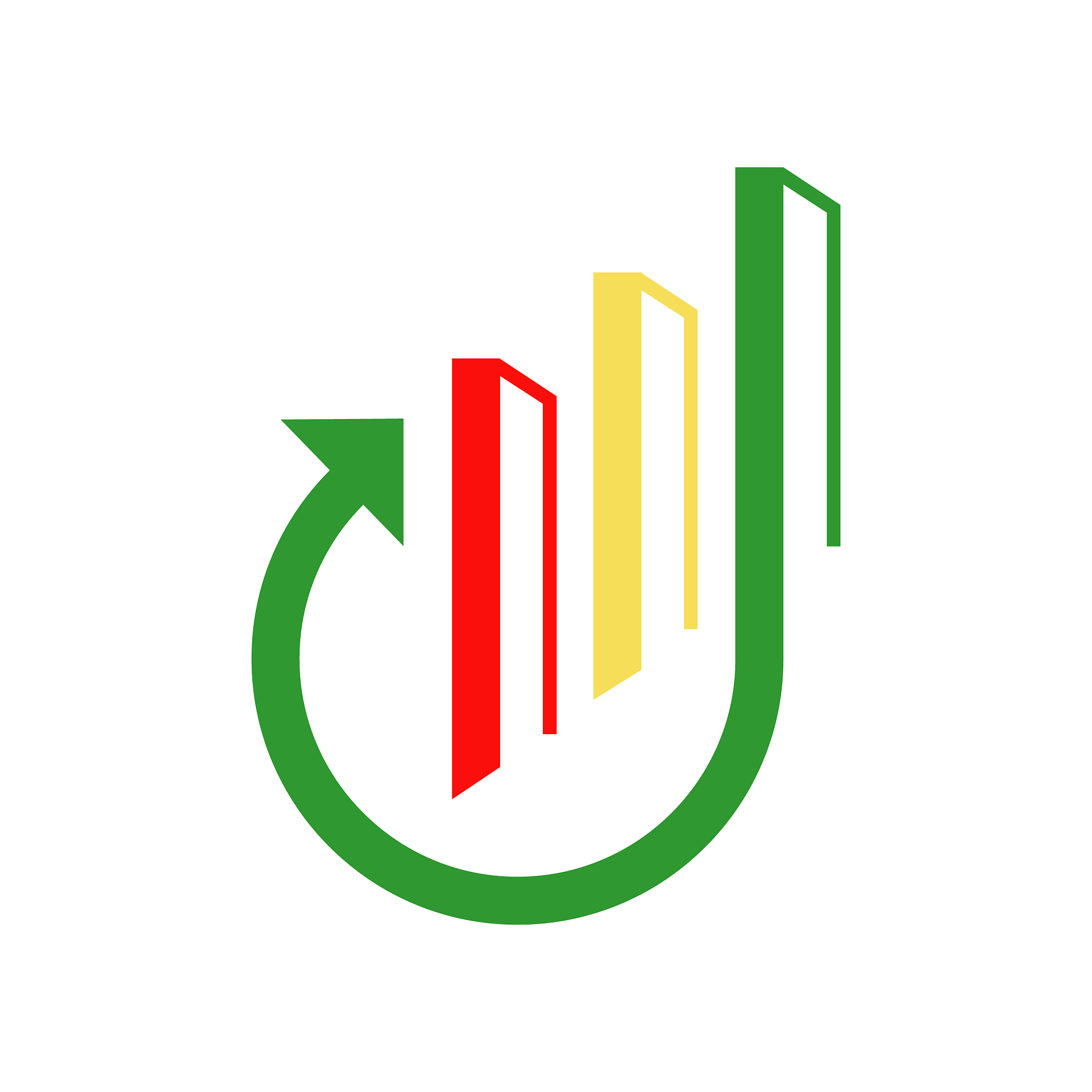 chart and arrow logo marketing economics symbol