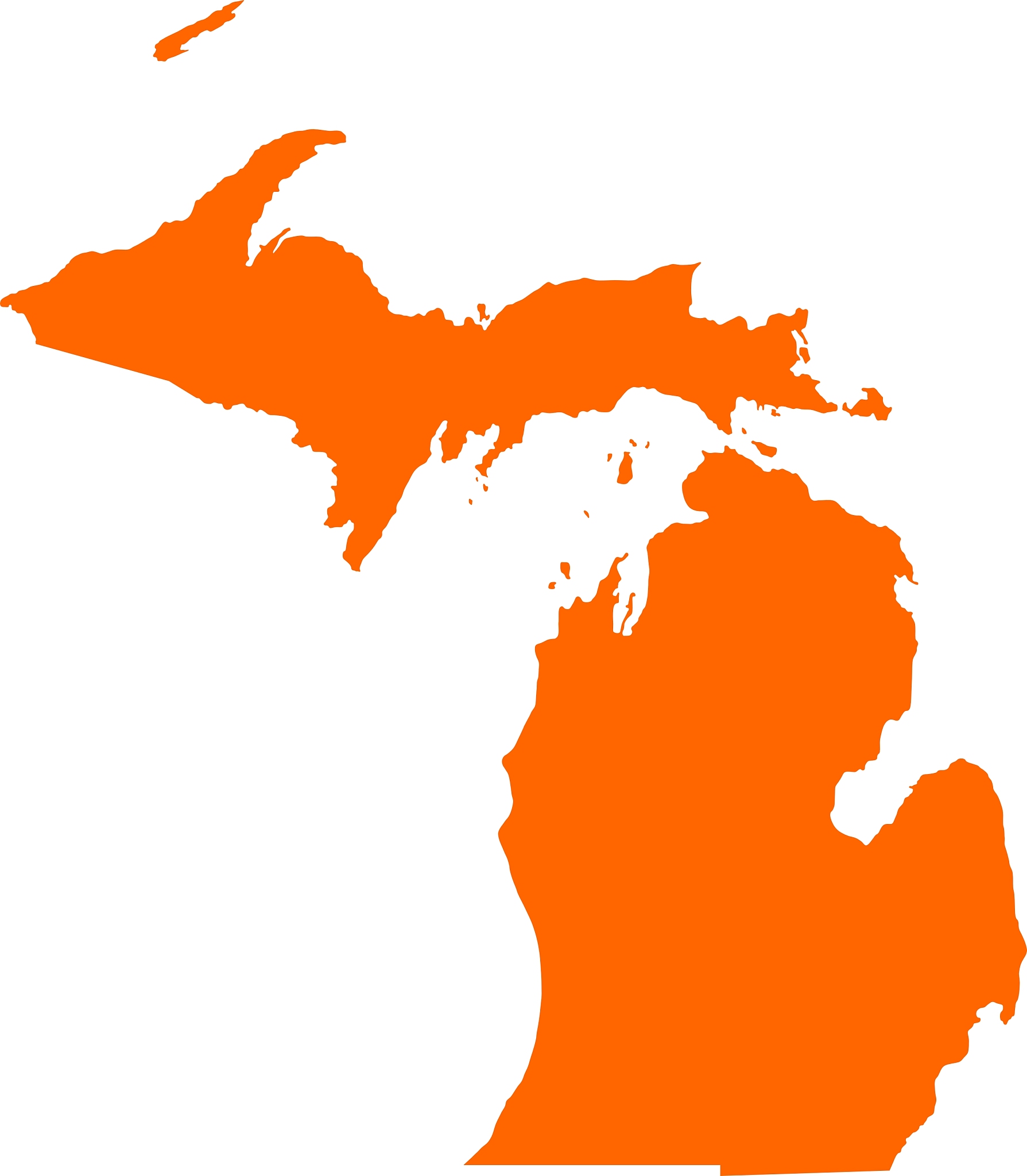 map of michigan