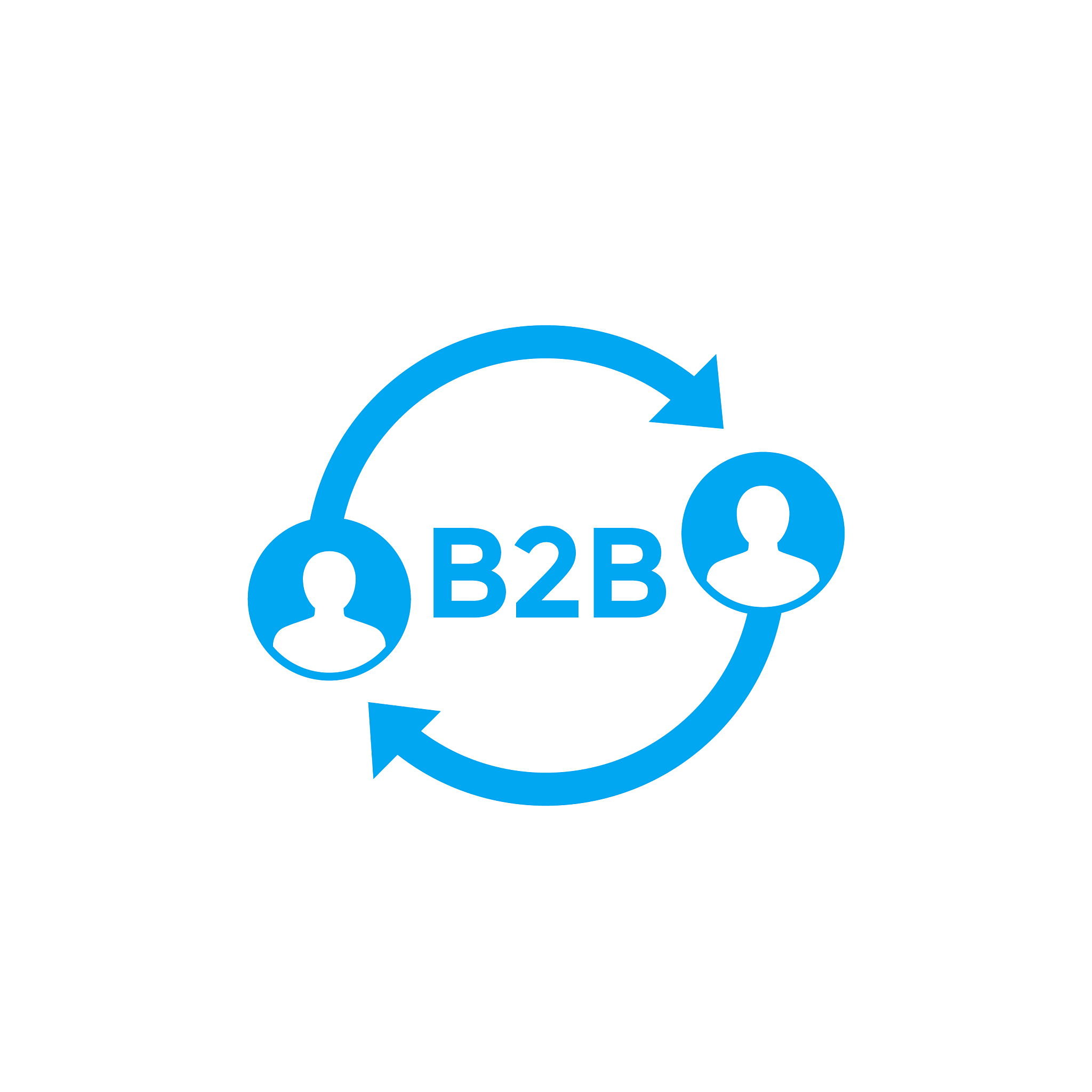 b2b icon on white