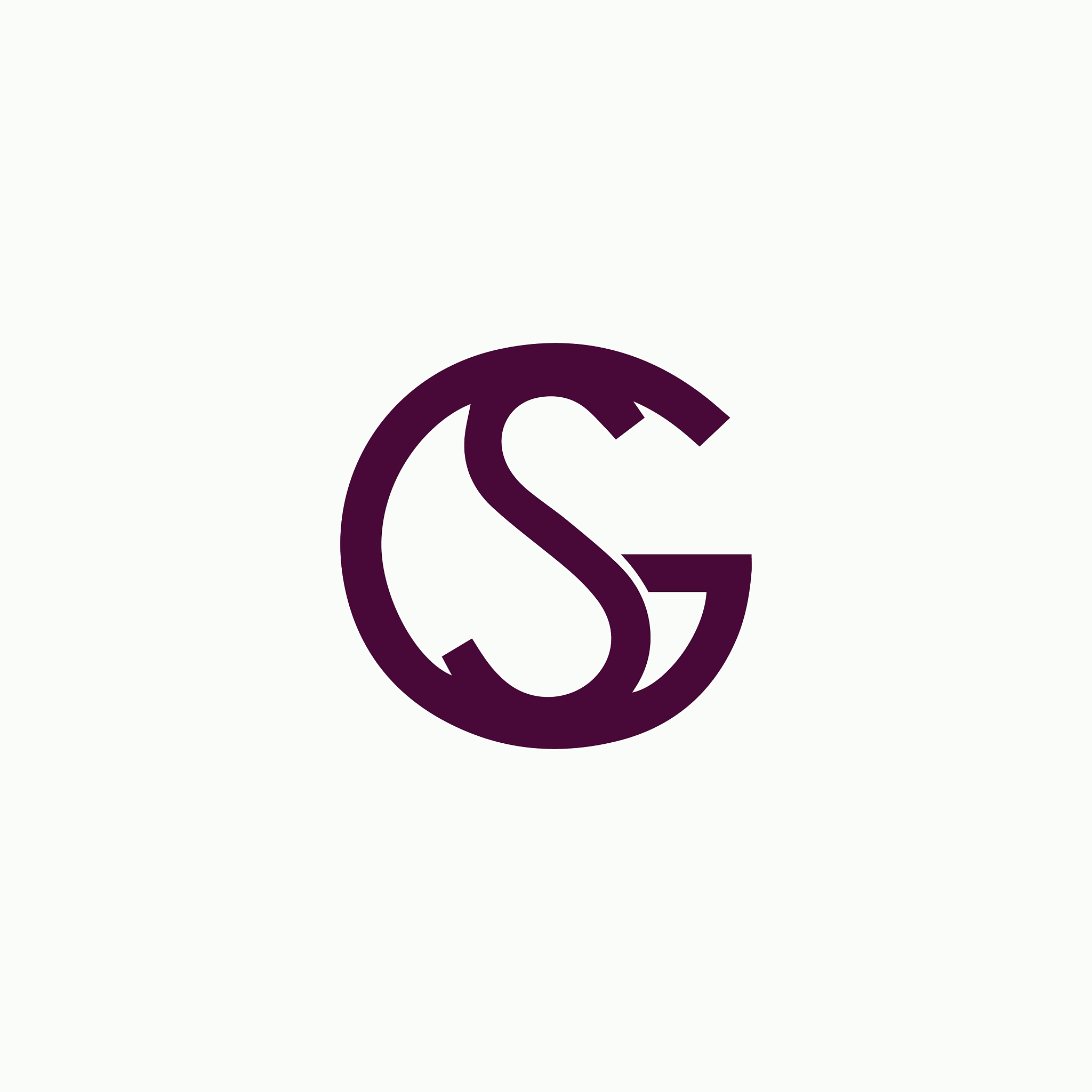 initial letter sg or gs logo design template