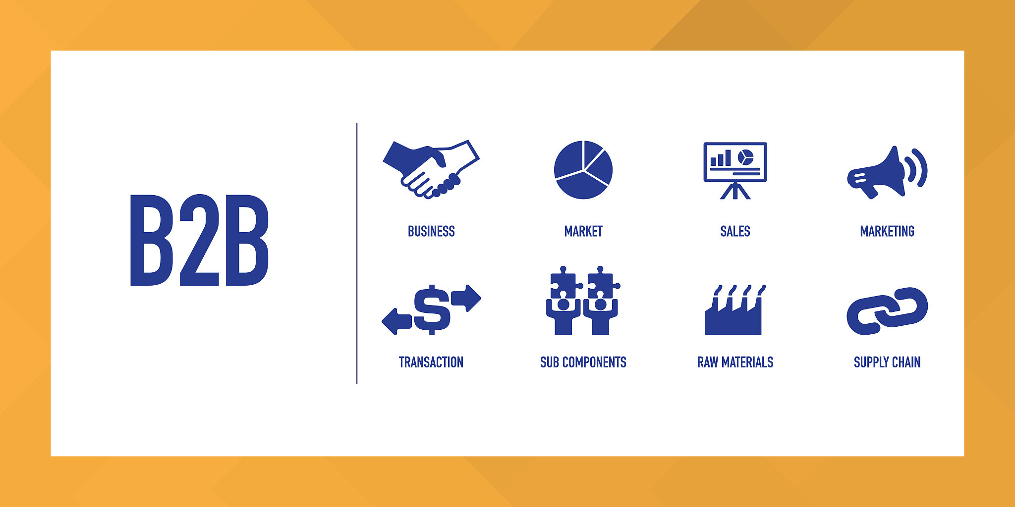 business to business infographic icon set