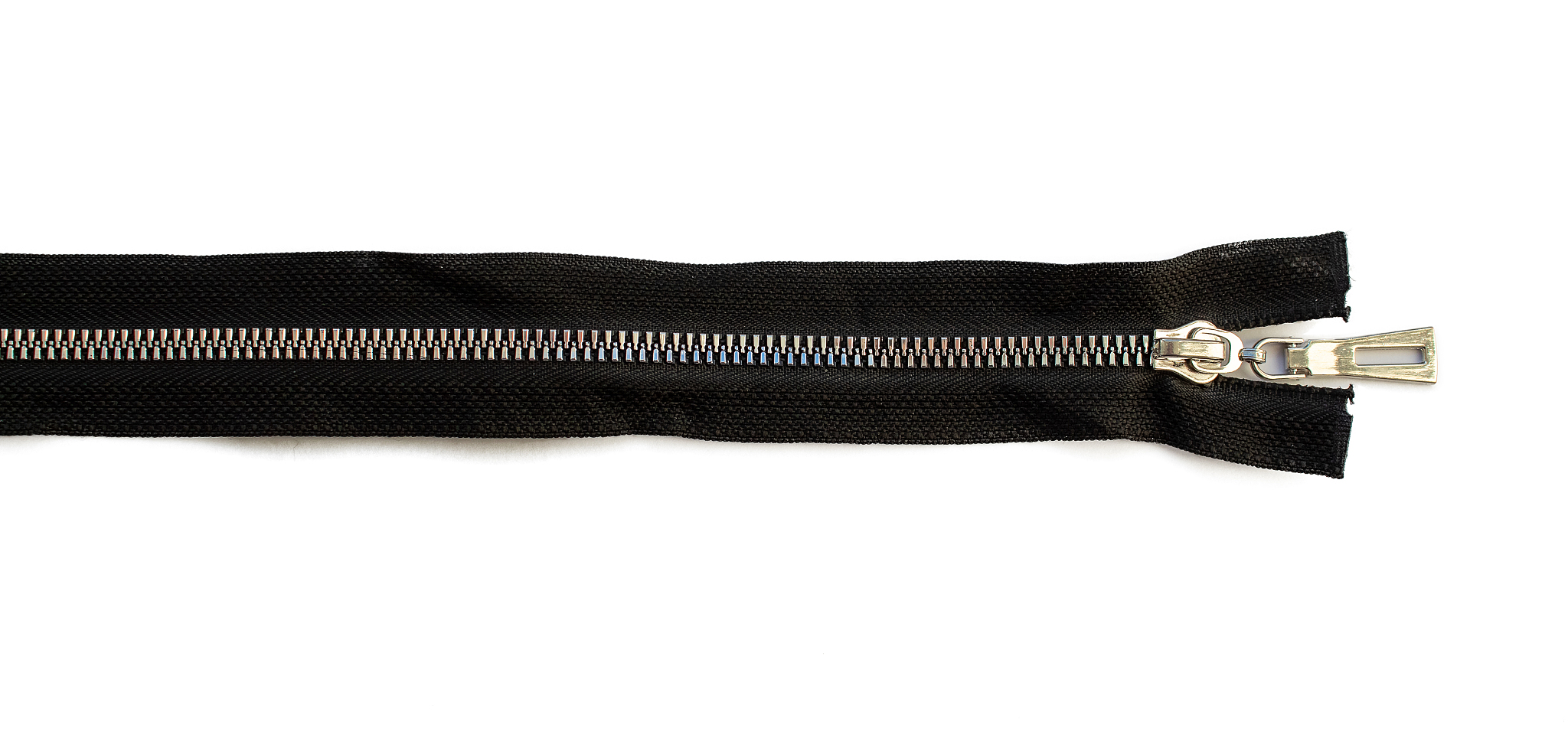 metal close zipper closeup