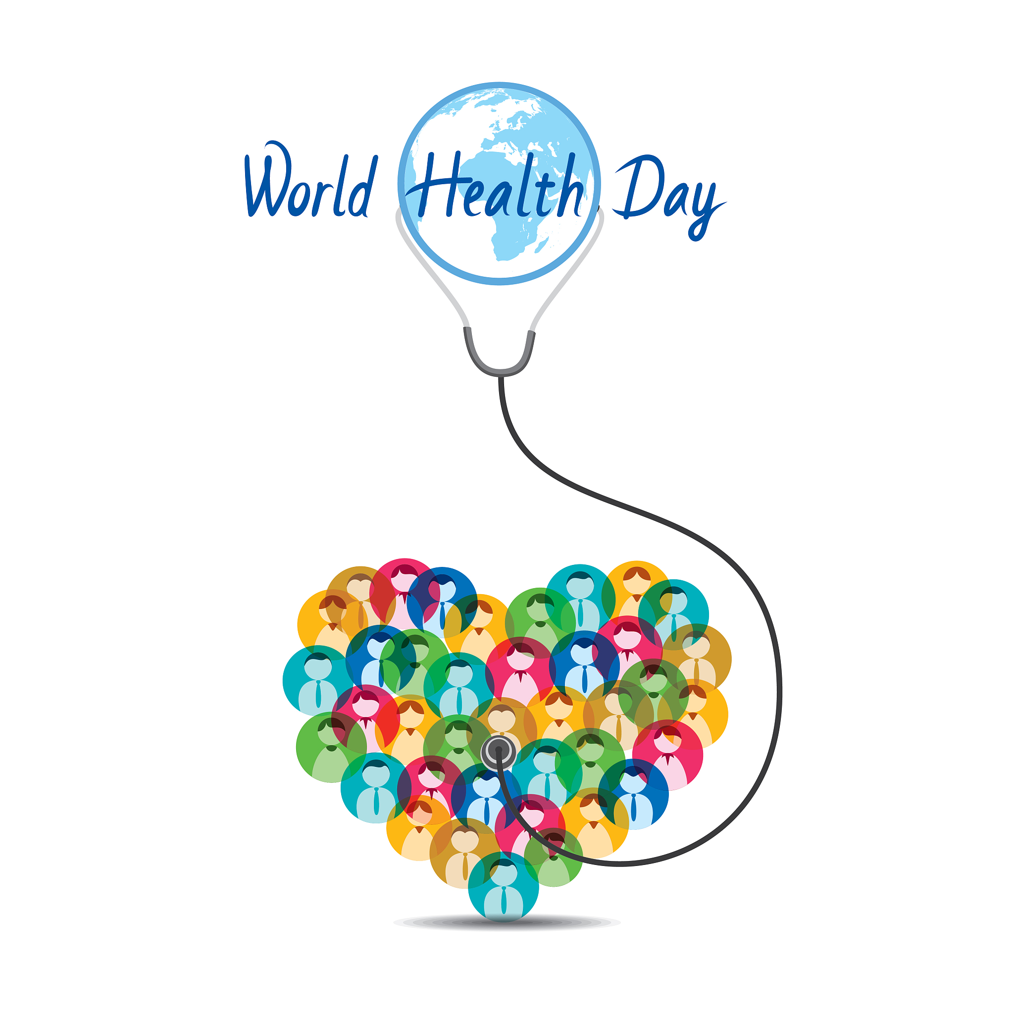world health day concept design