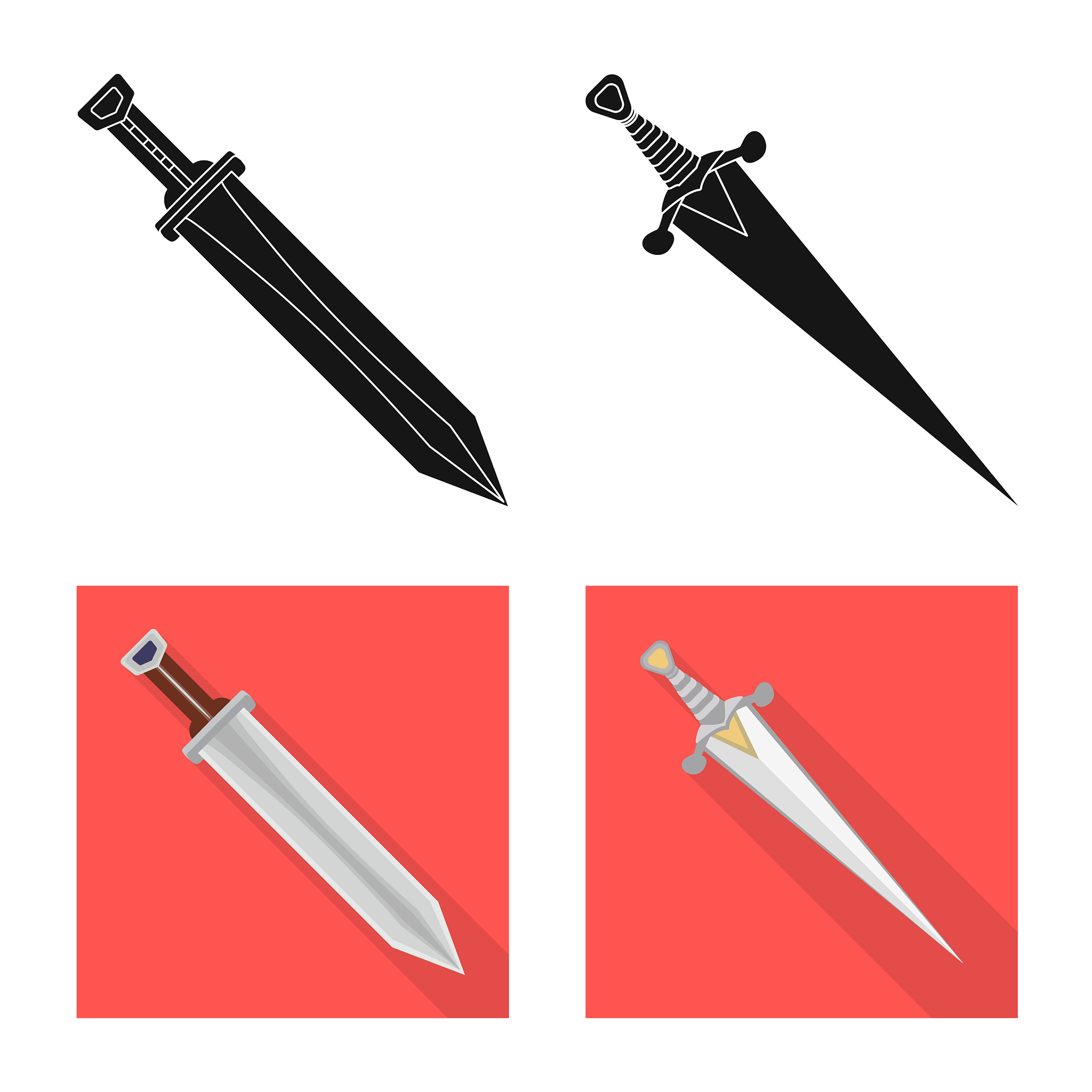 design game and armor icon set game