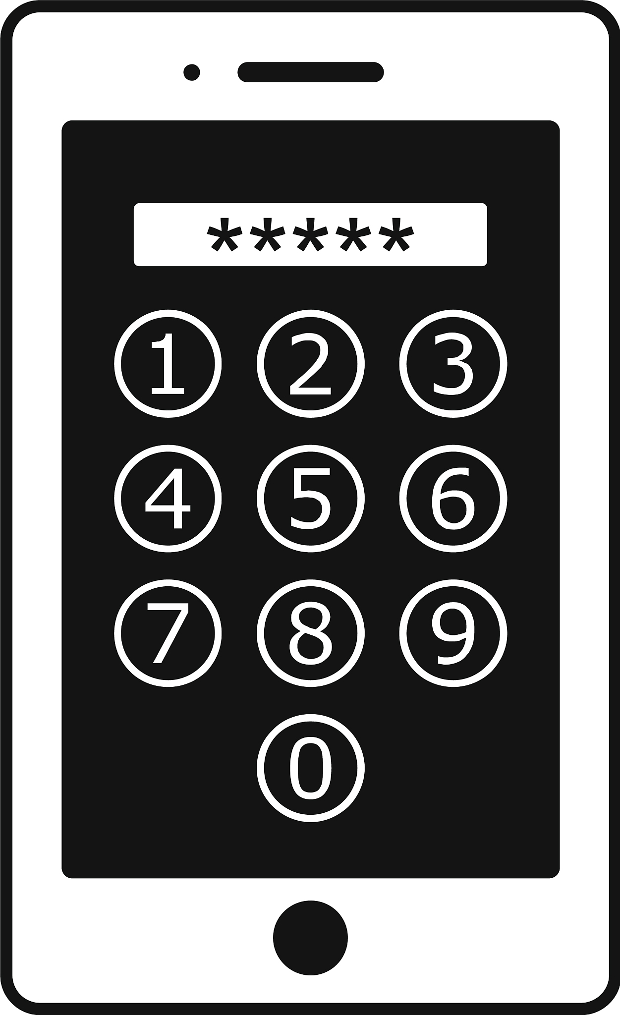 device lock code icon simple style