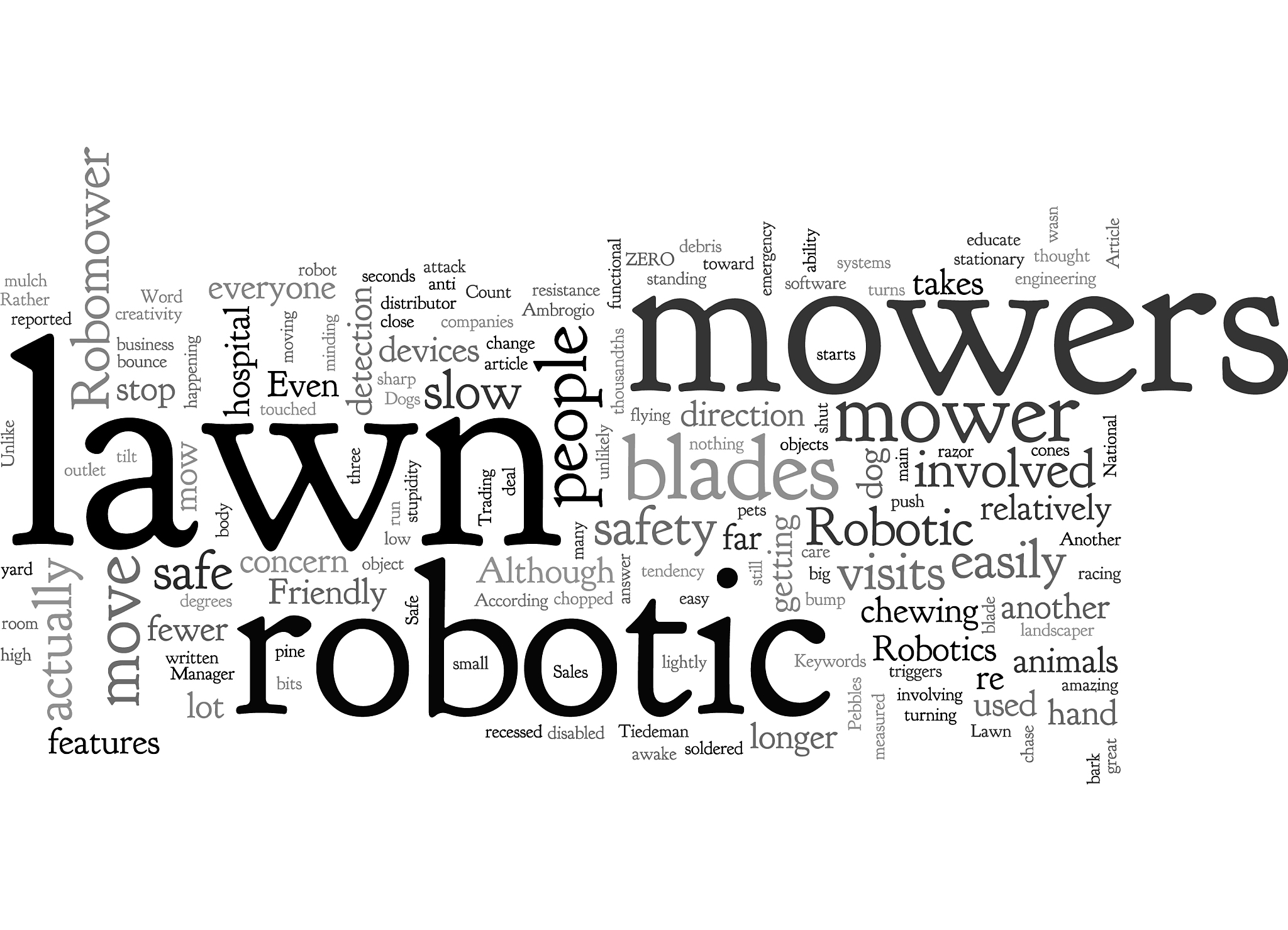 are robotic lawn mowers safe
