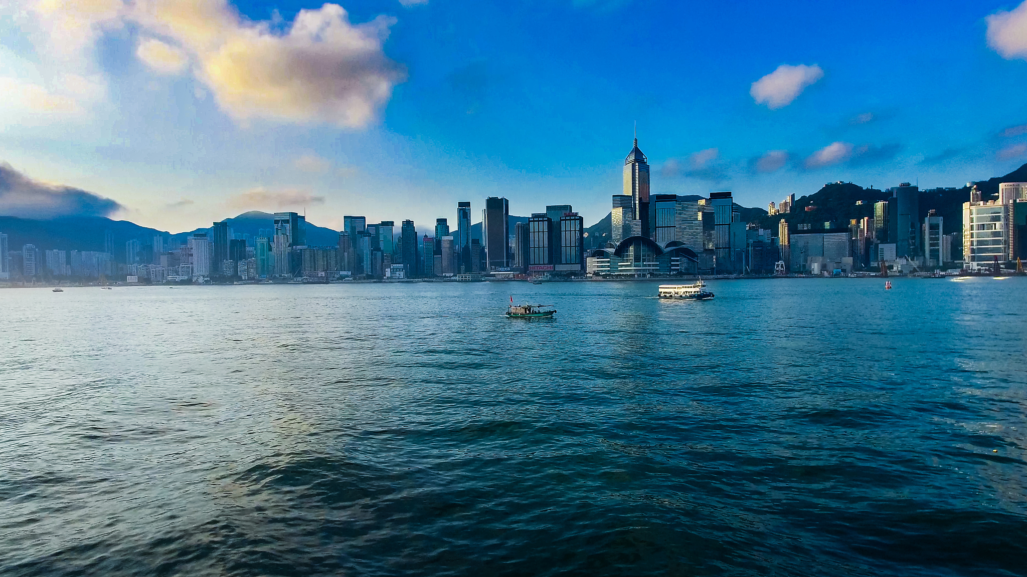 victoria bay  of hongkong,china