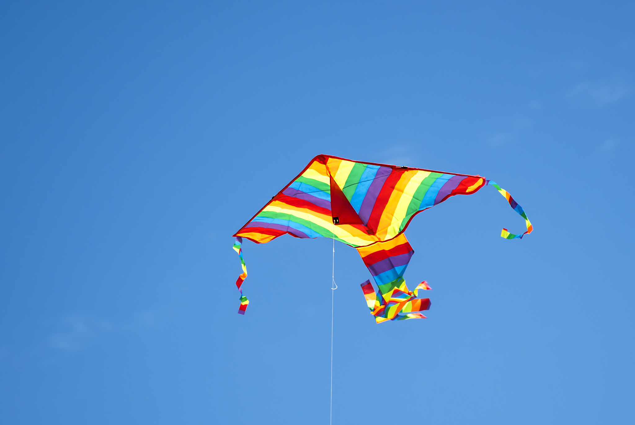flying kite