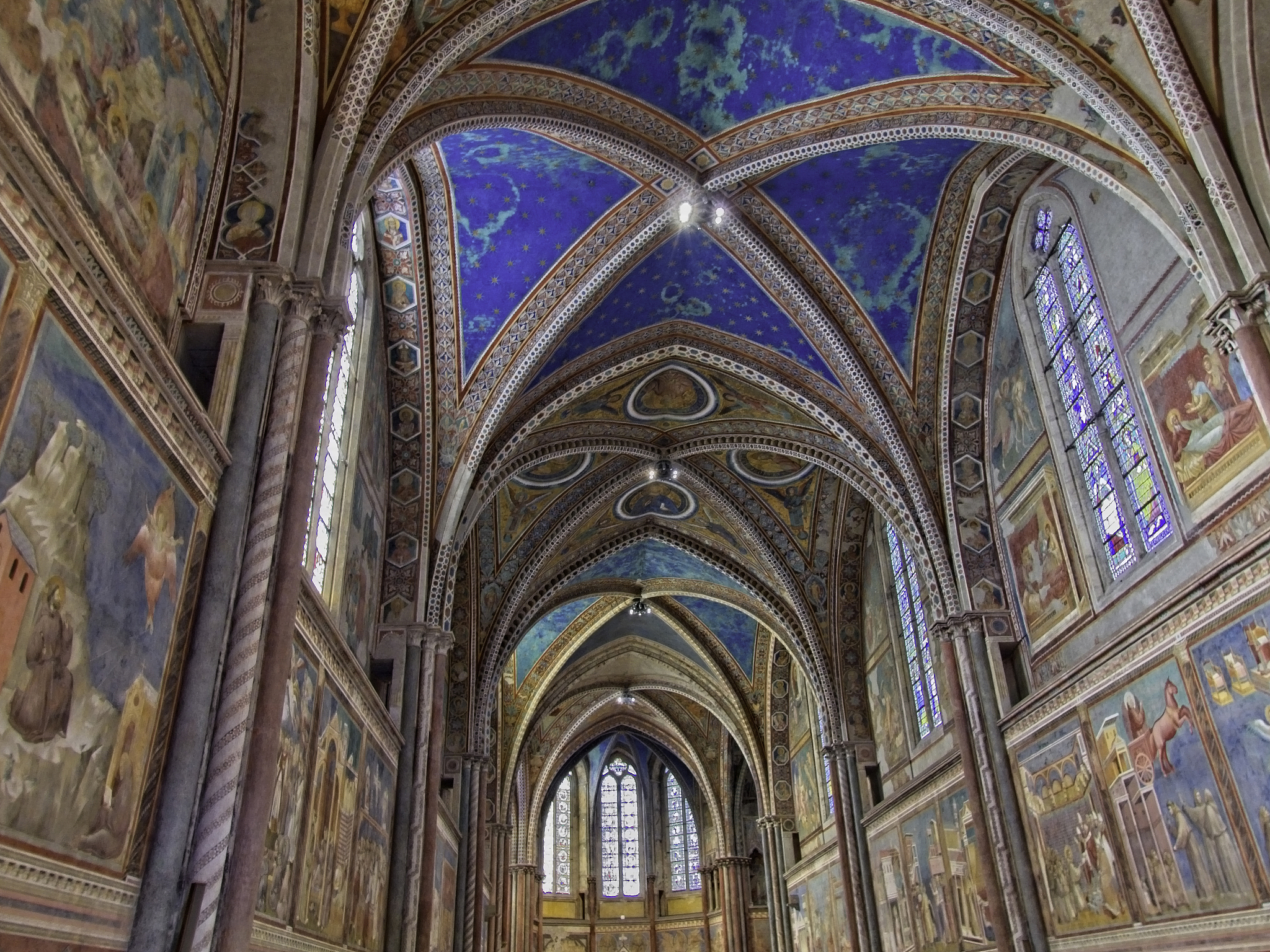 assisi upper basilica of st francis interior
