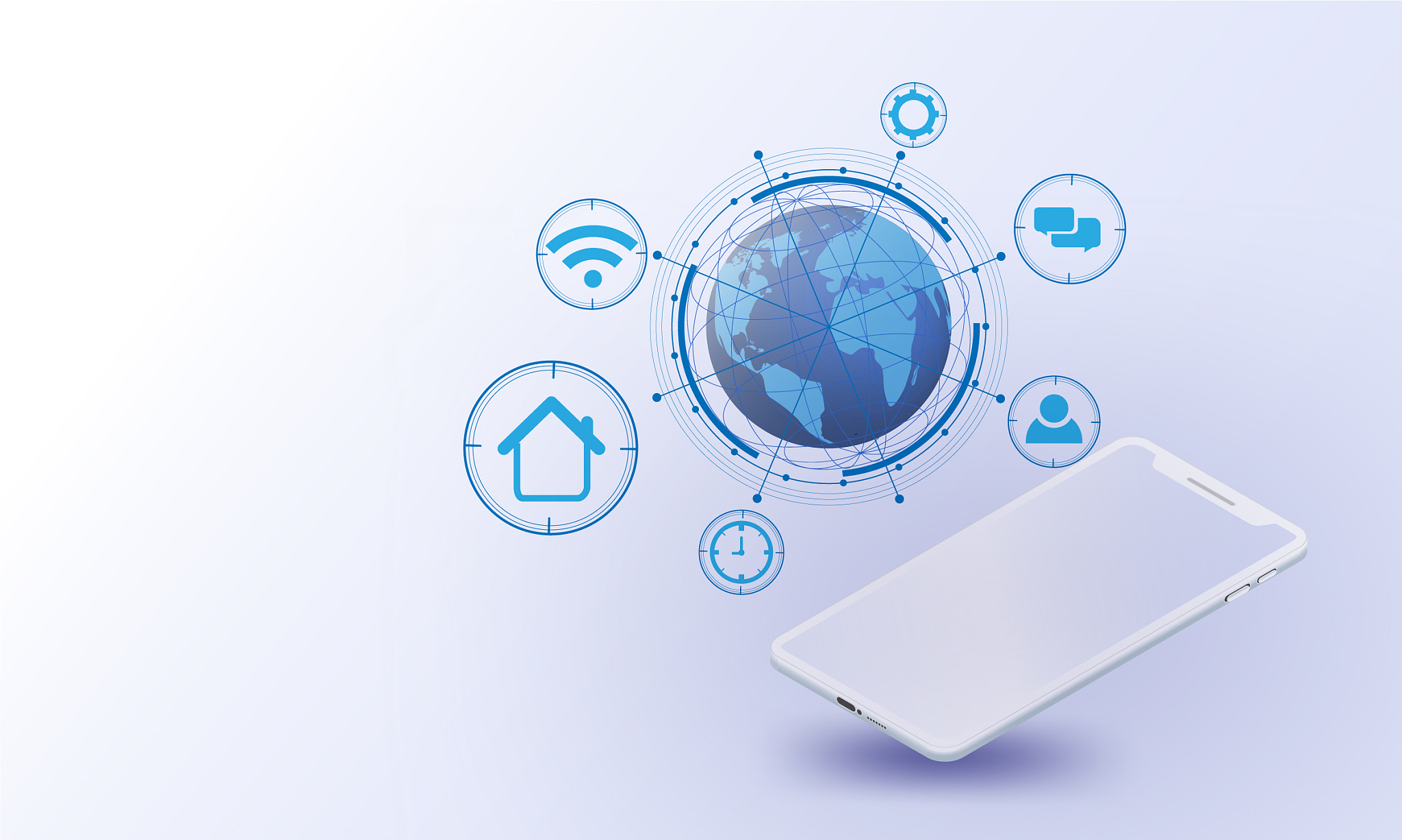 smartphonesglobal network futuristicinternet of