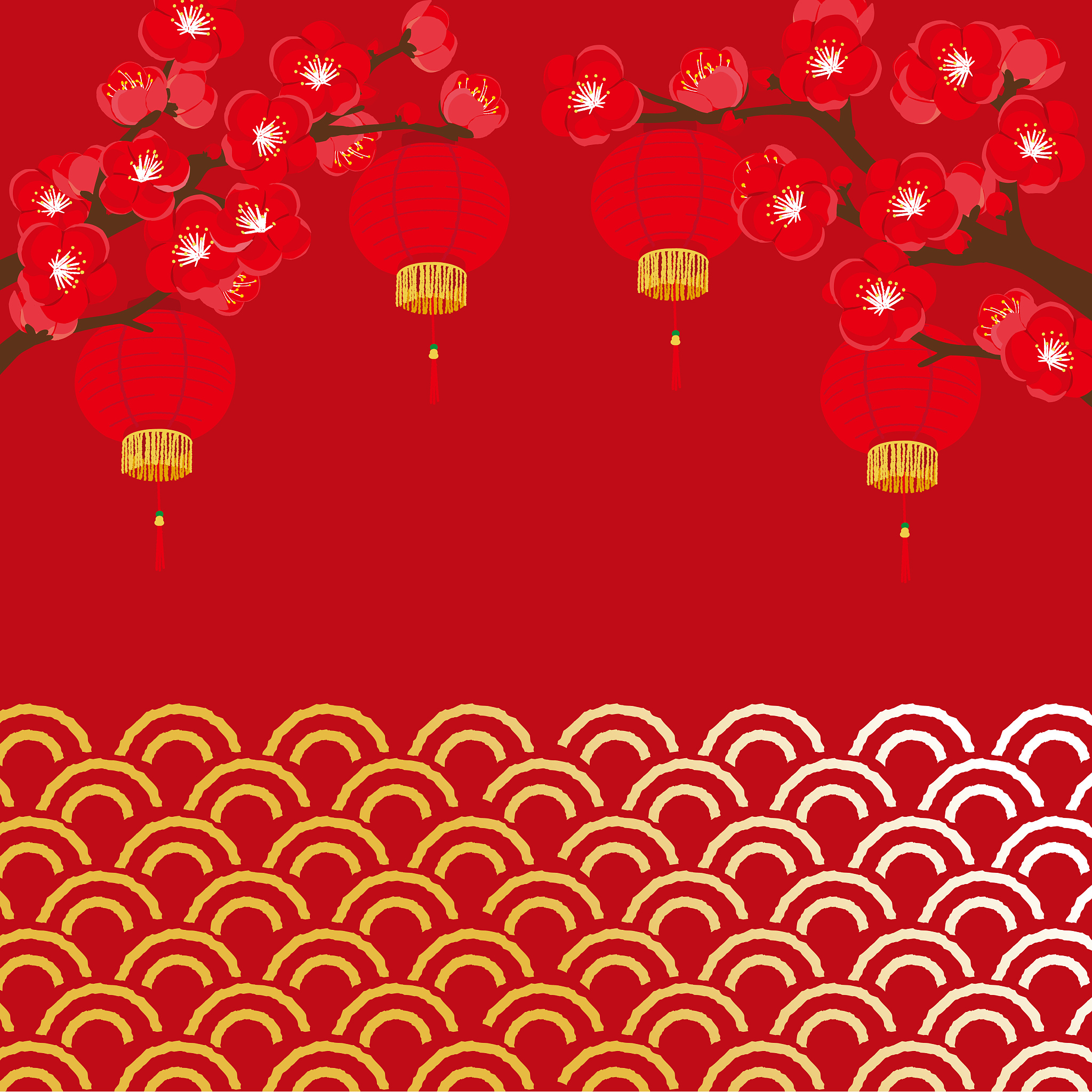 中国风插画的颜色用途
