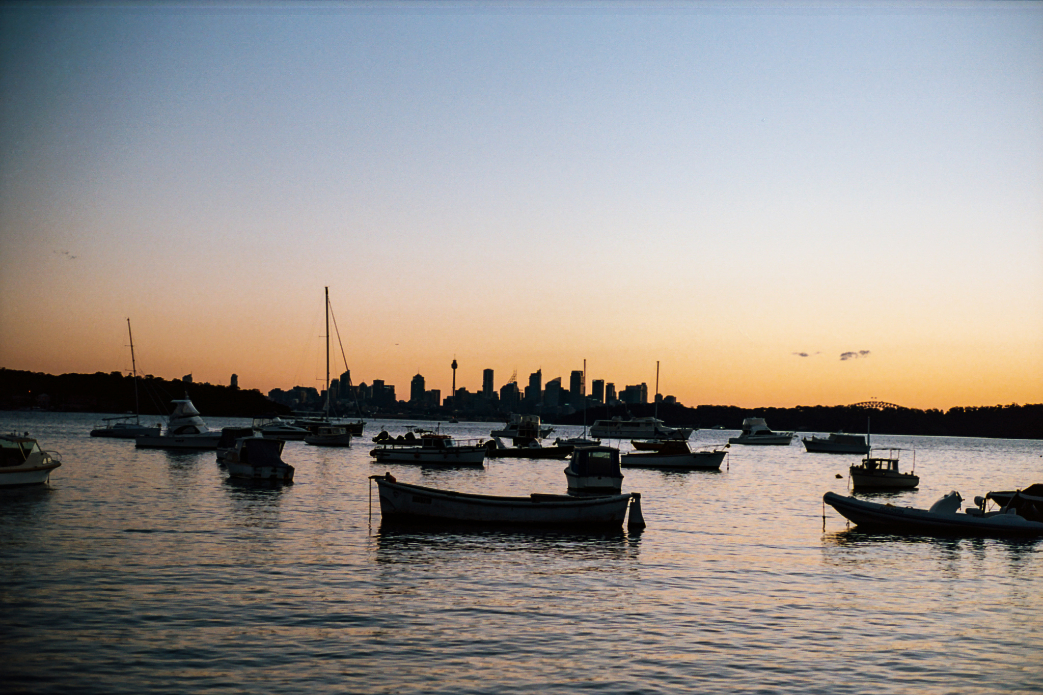 city by sunset