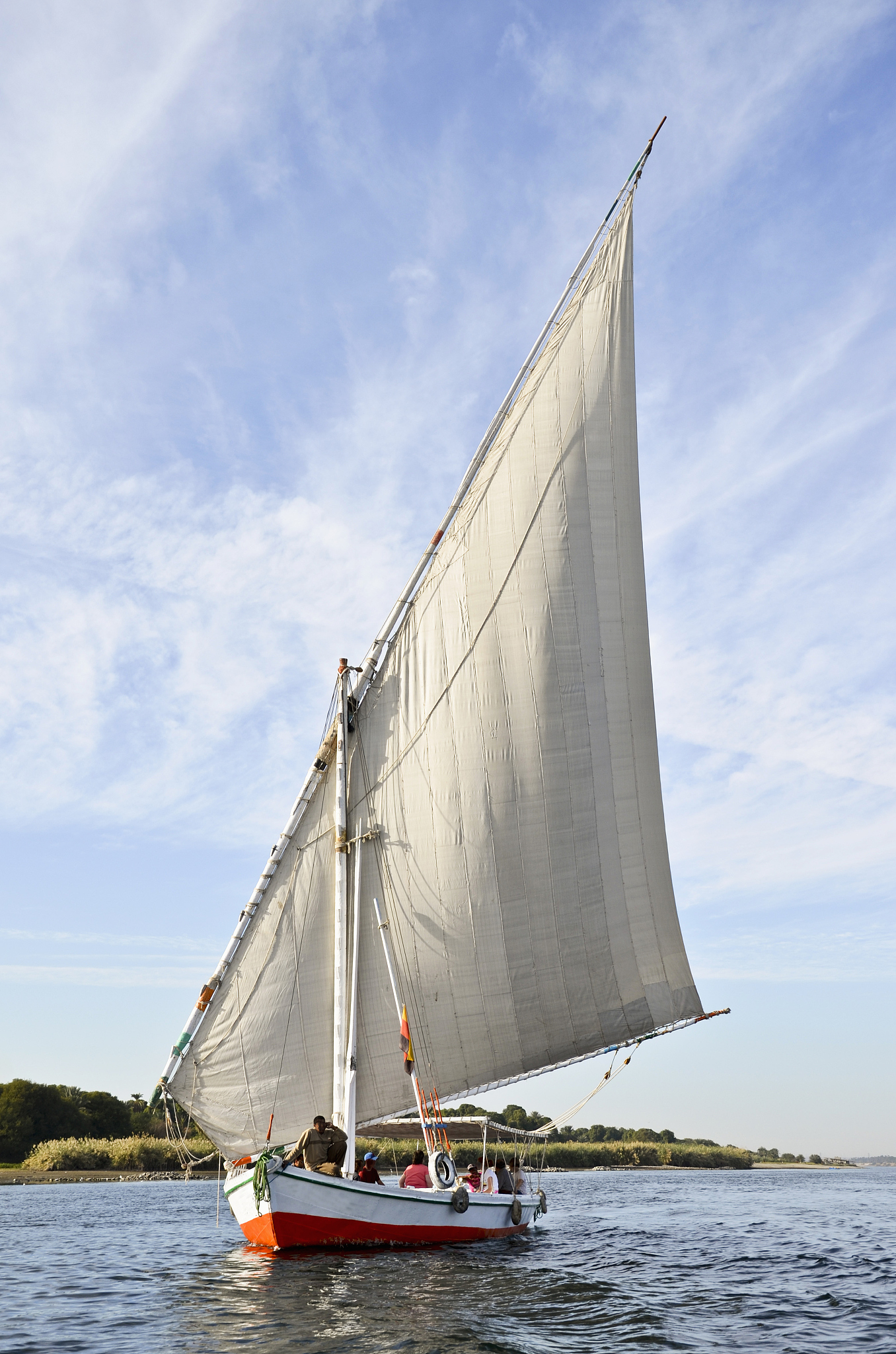 feluccas on nile river