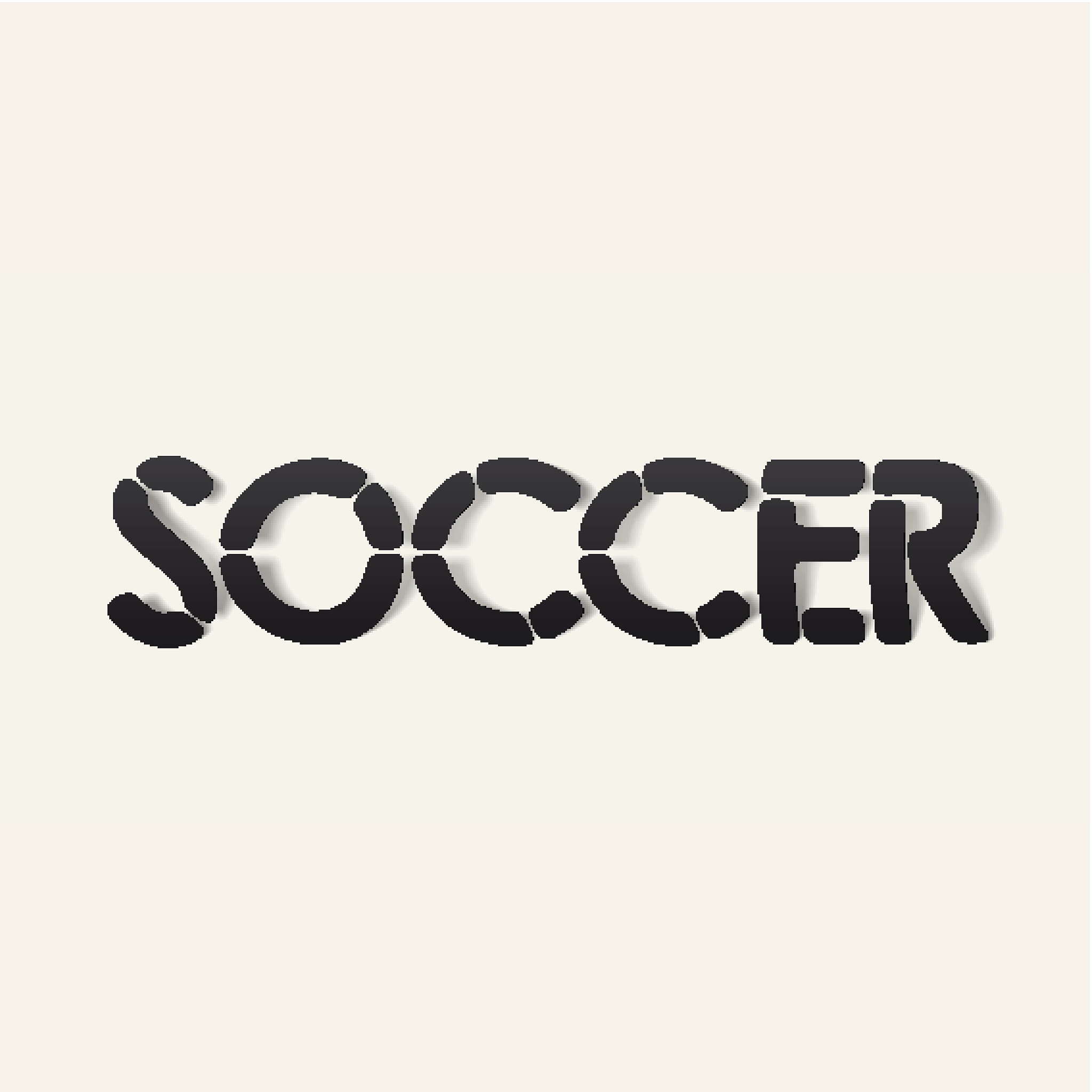 realistic design element: soccer