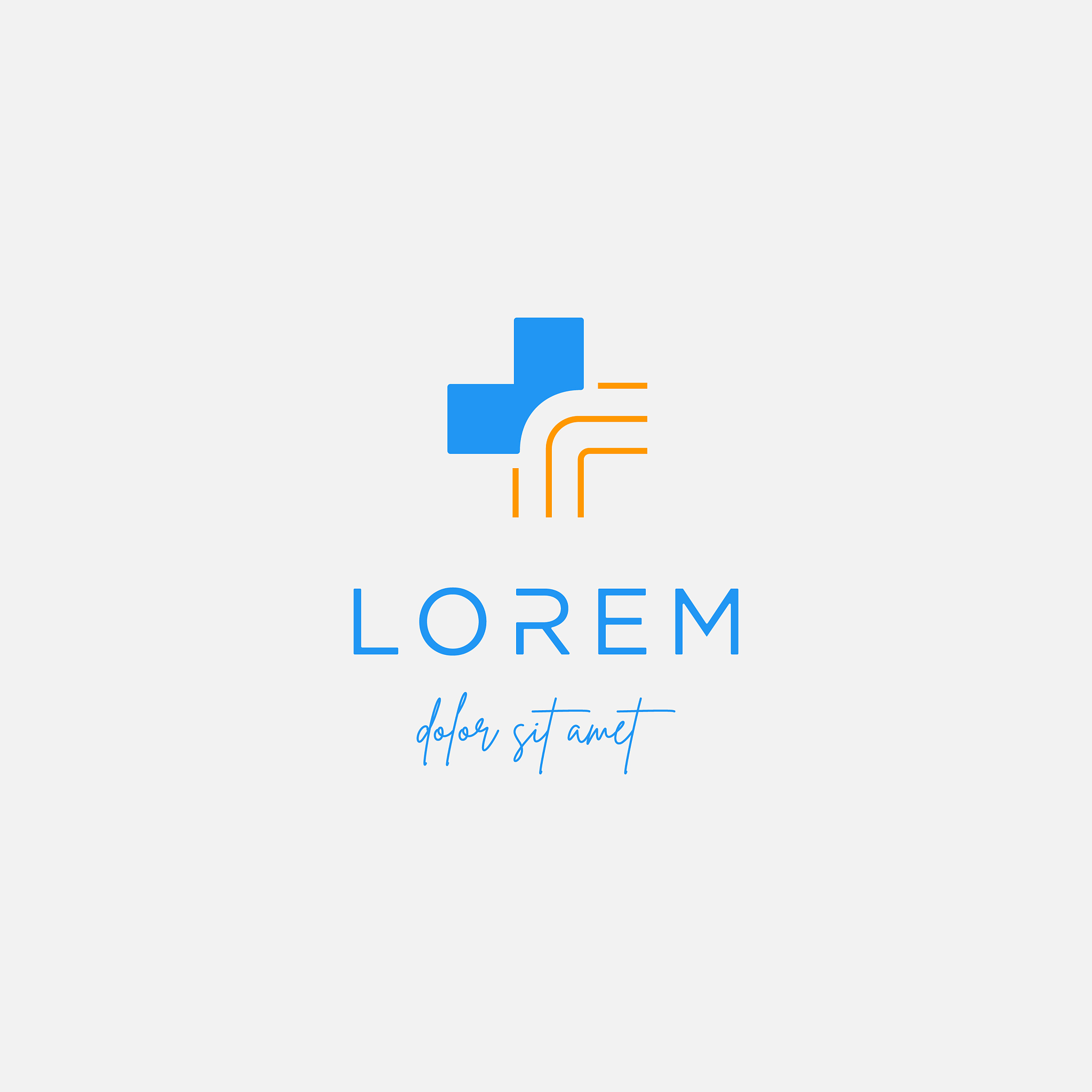 cross medical logo design isolated icon