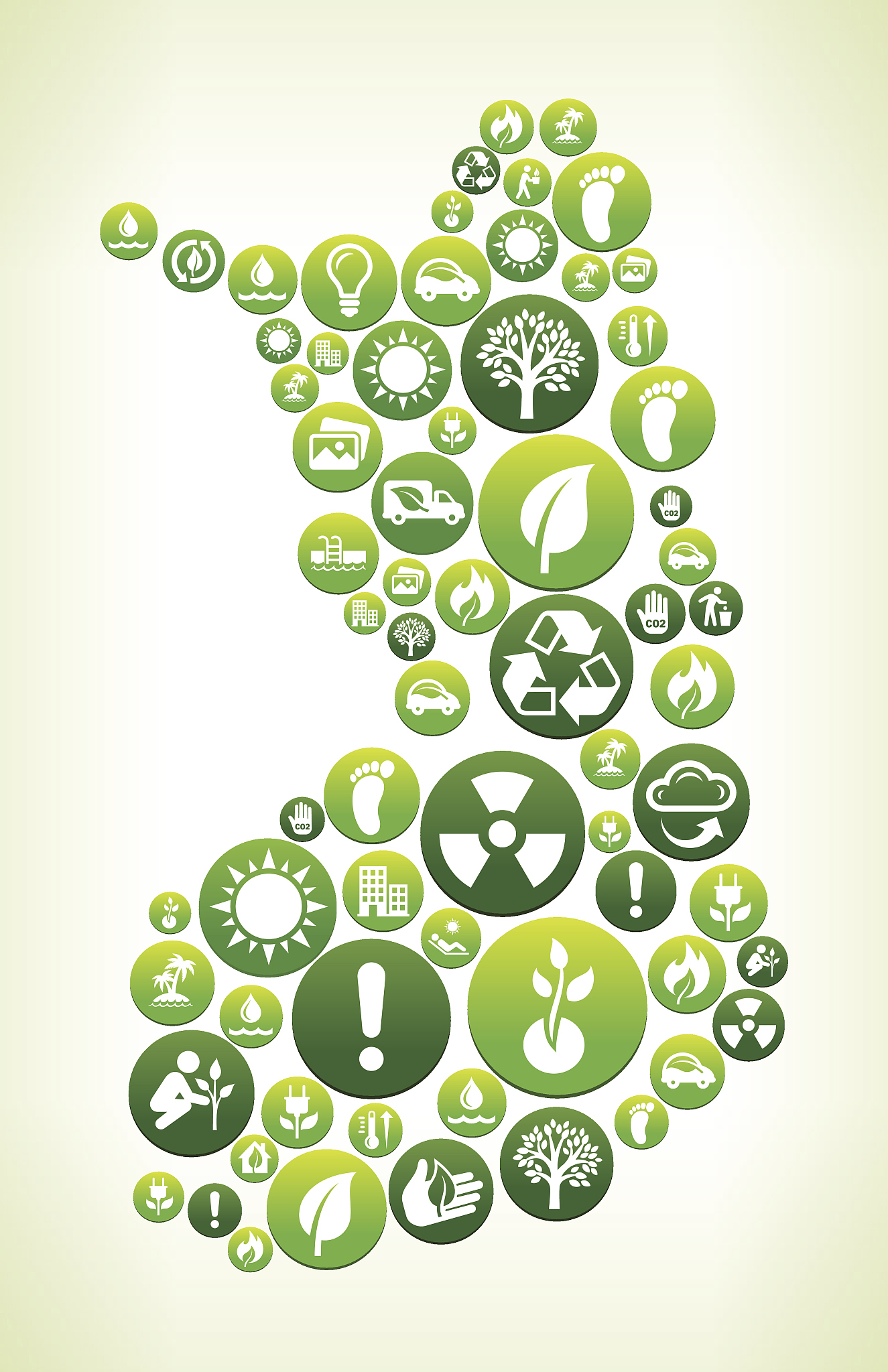 finland environmental conservation green vector button pattern.