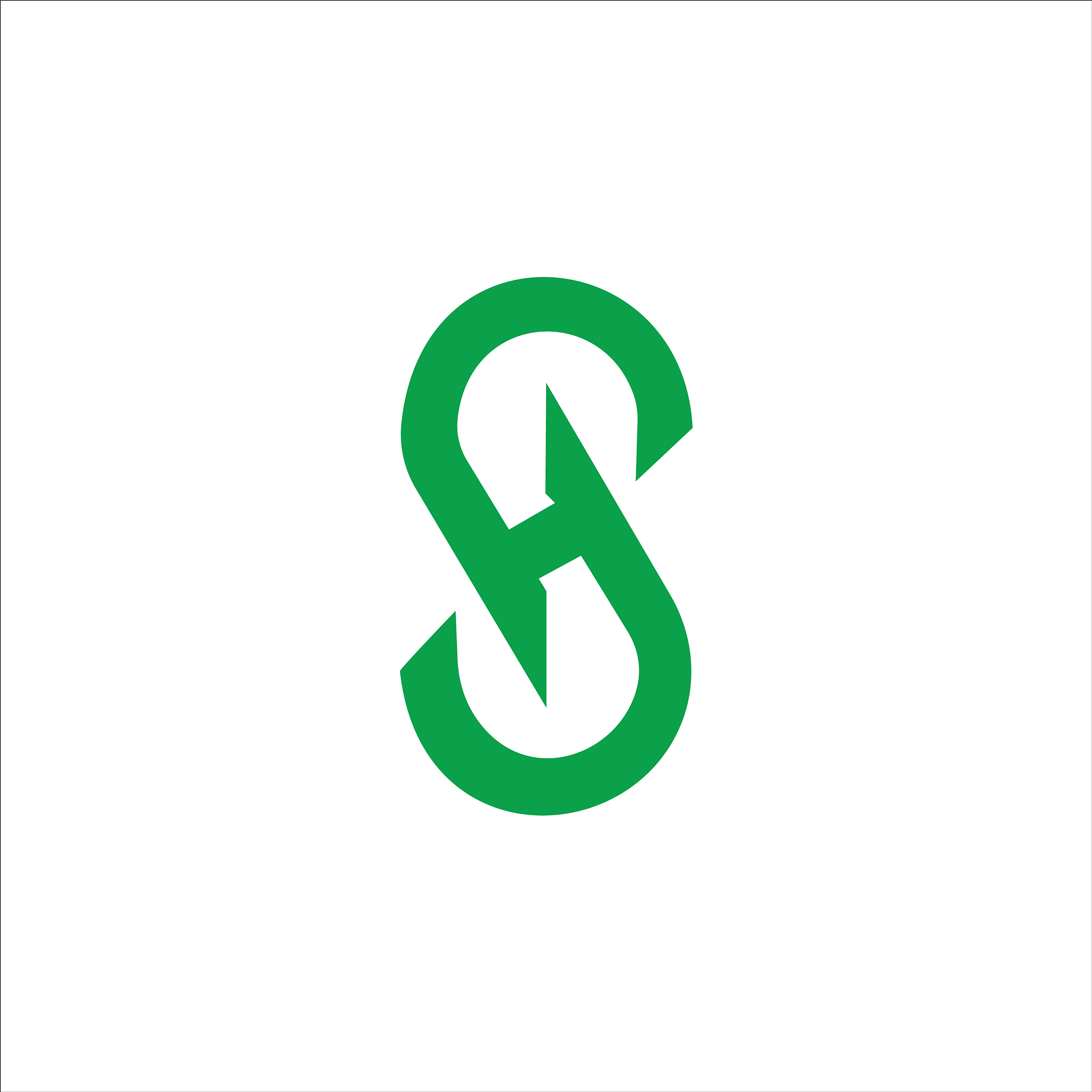 initial letter hs or sh logo design template
