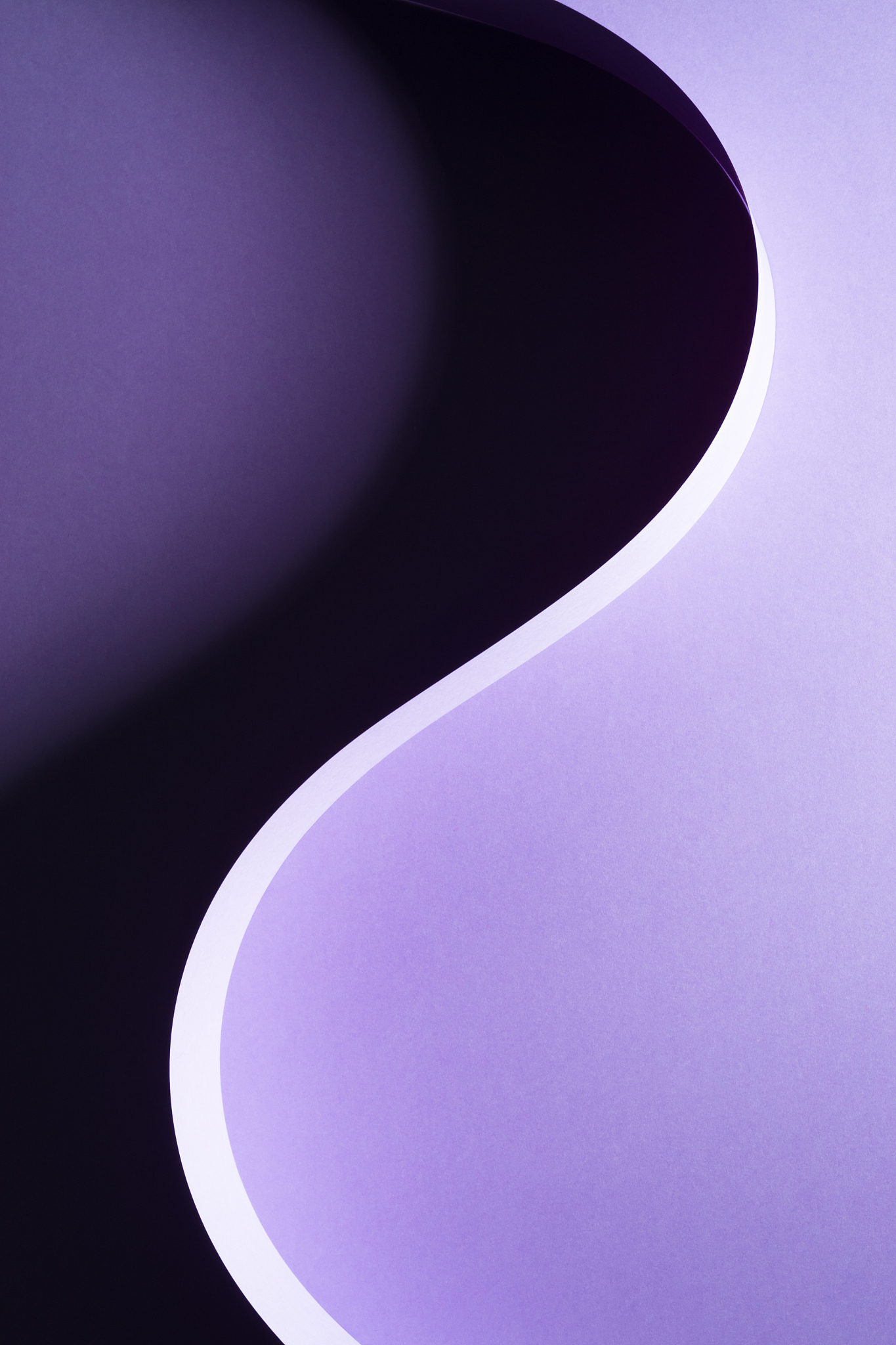 wave shape paper with shadow