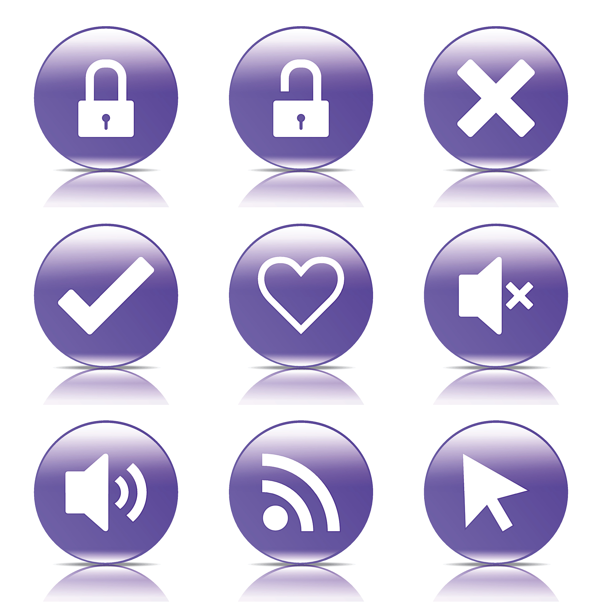 seo internet sign violet vector button icon design set 4