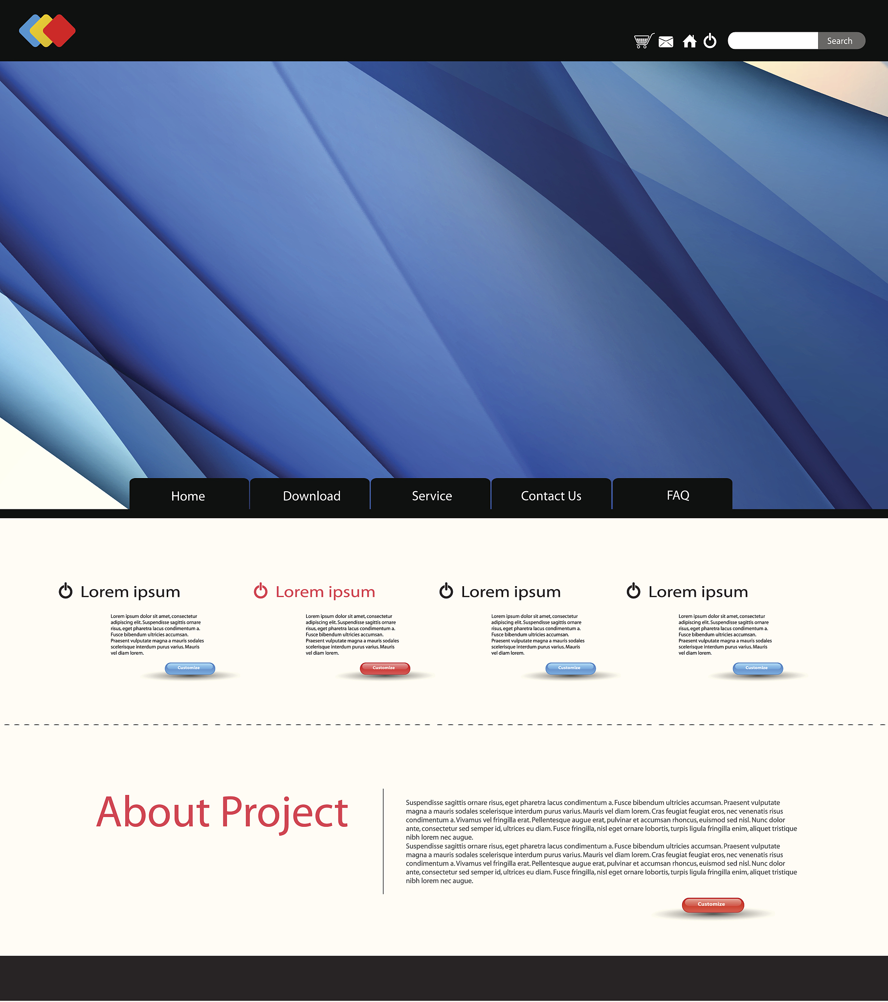 website design template