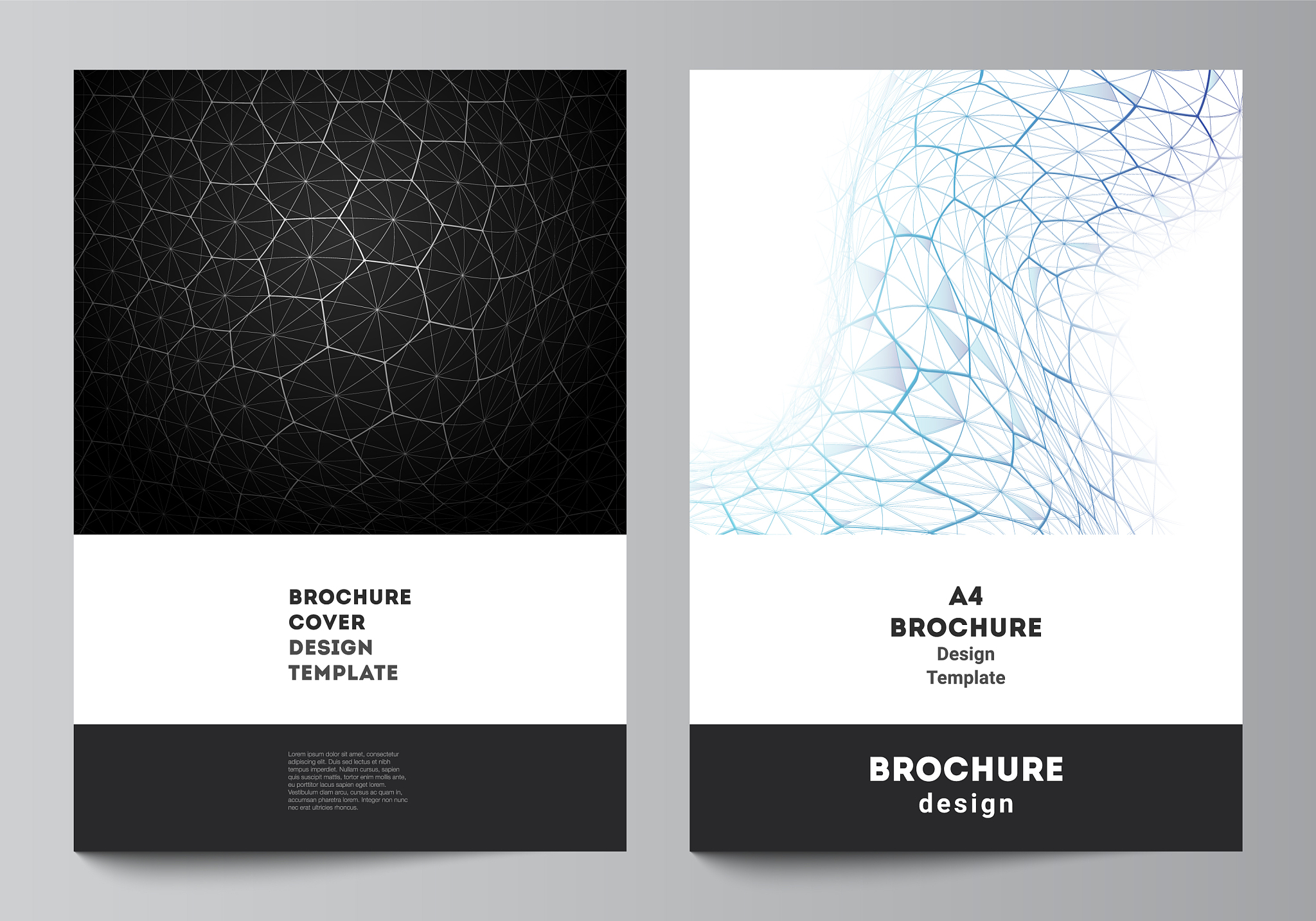 layout a4 format cover mockups design