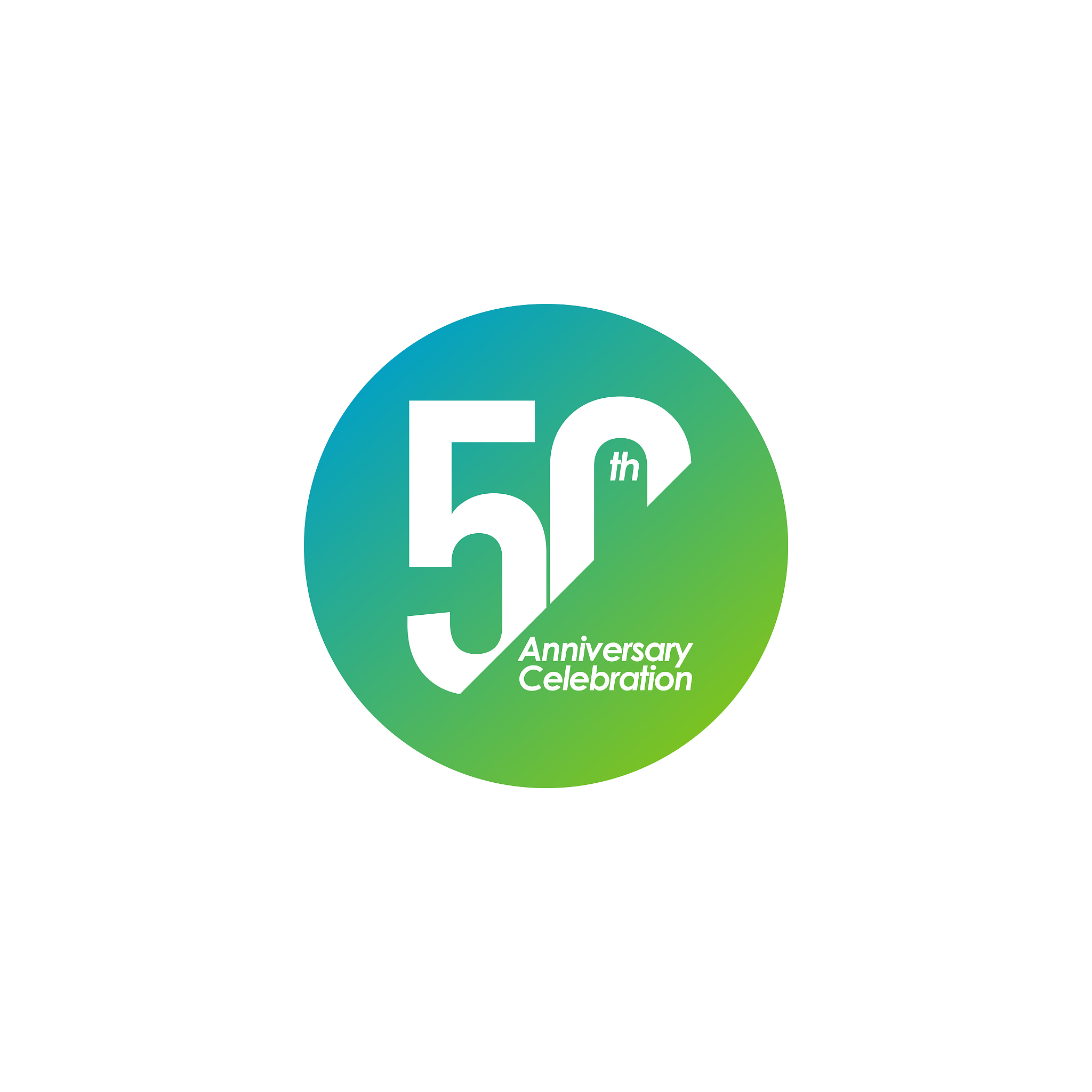 50 year anniversary vector template. design for your celebration