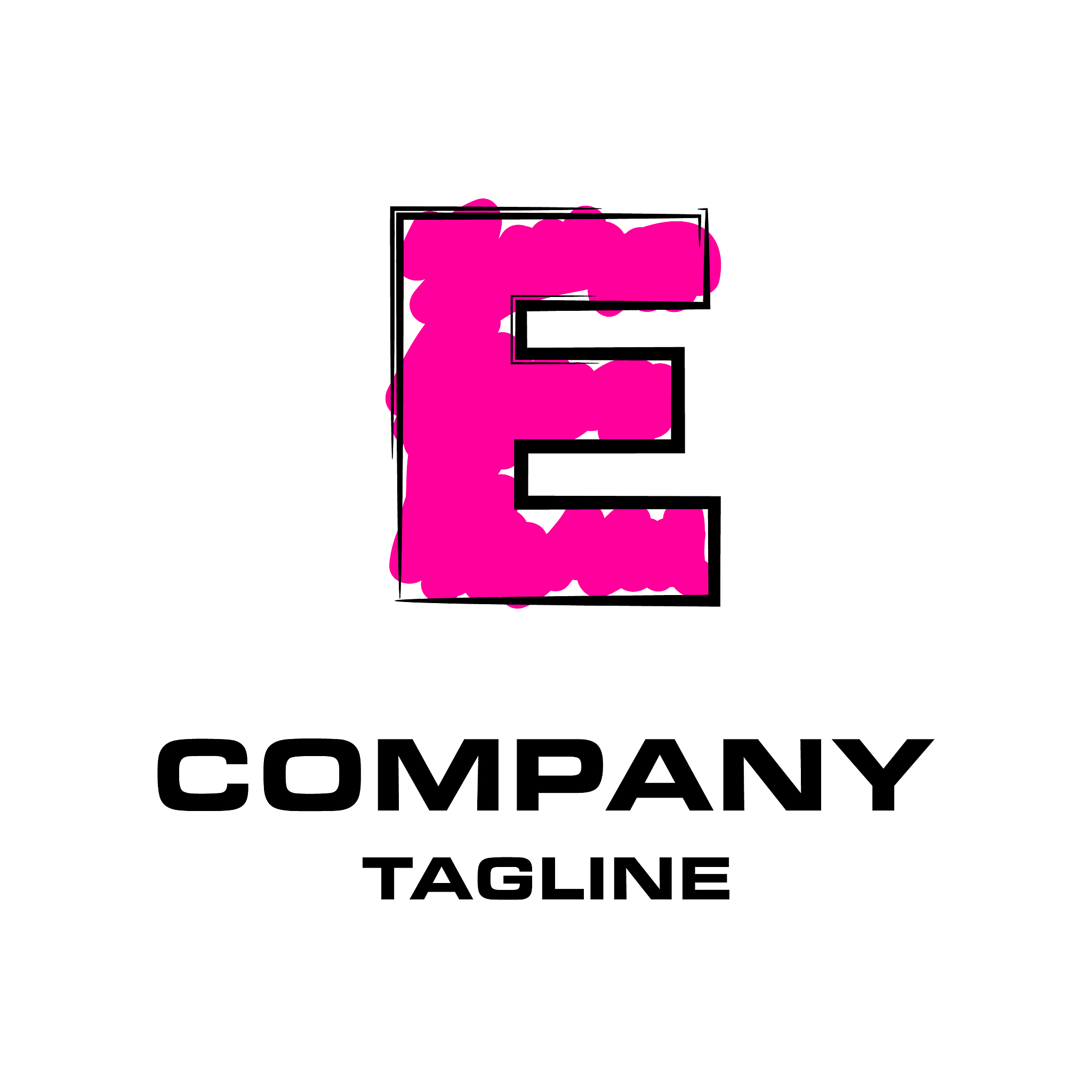 alphabetic logo design with elegent design and